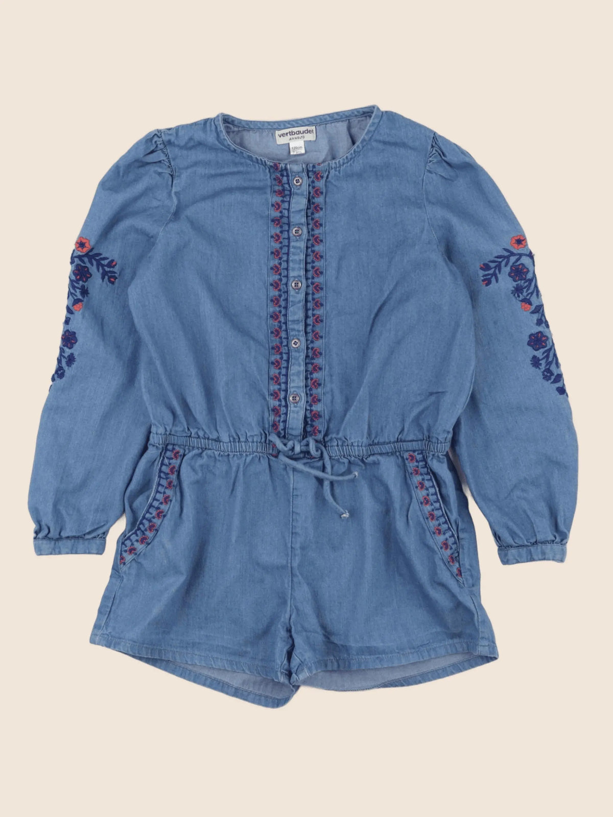 Vertbaudet - combinaison bleu - 7 ans
