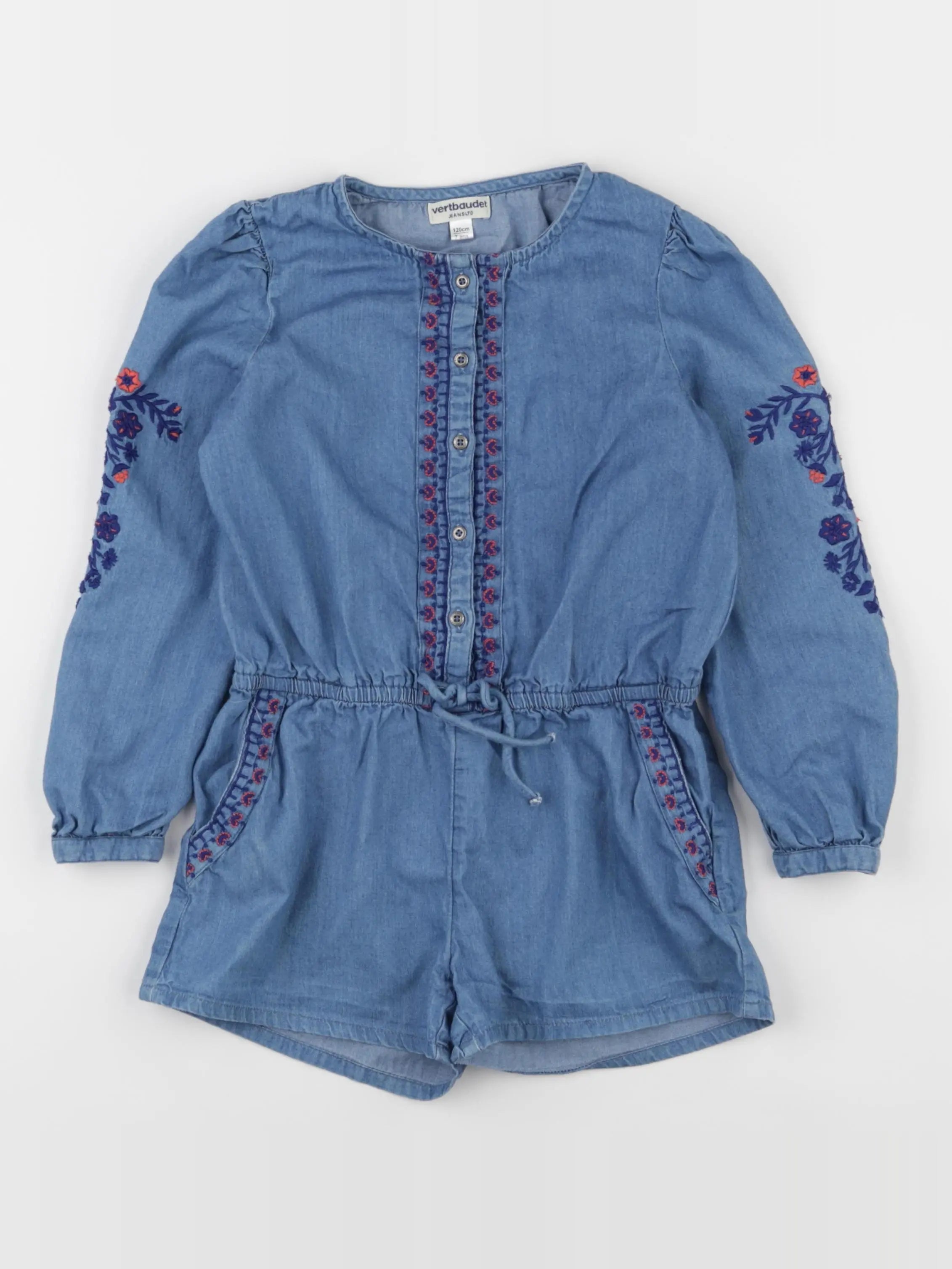 Vertbaudet - combinaison bleu - 7 ans