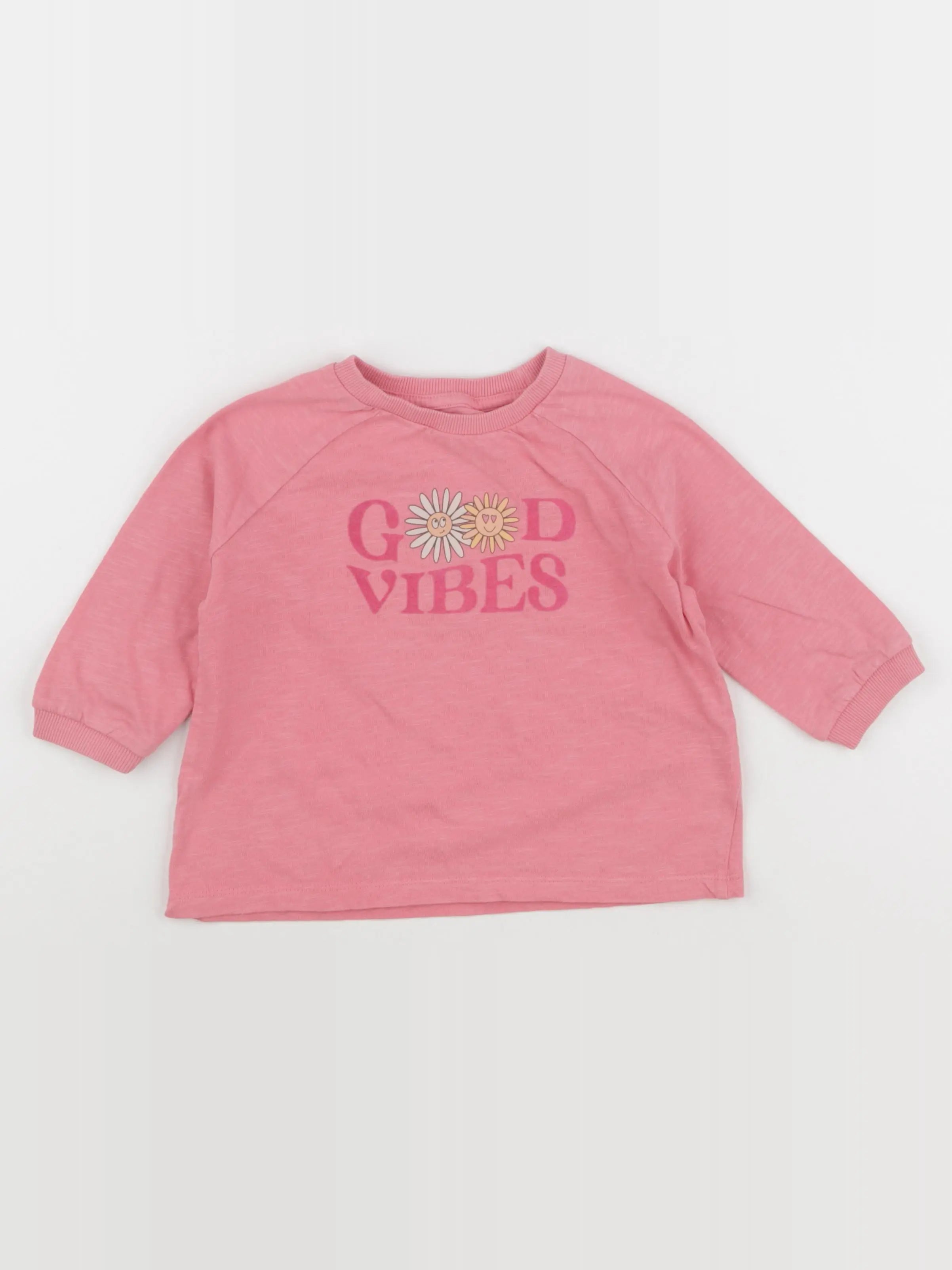 Vertbaudet - tee-shirt rose - 4 ans