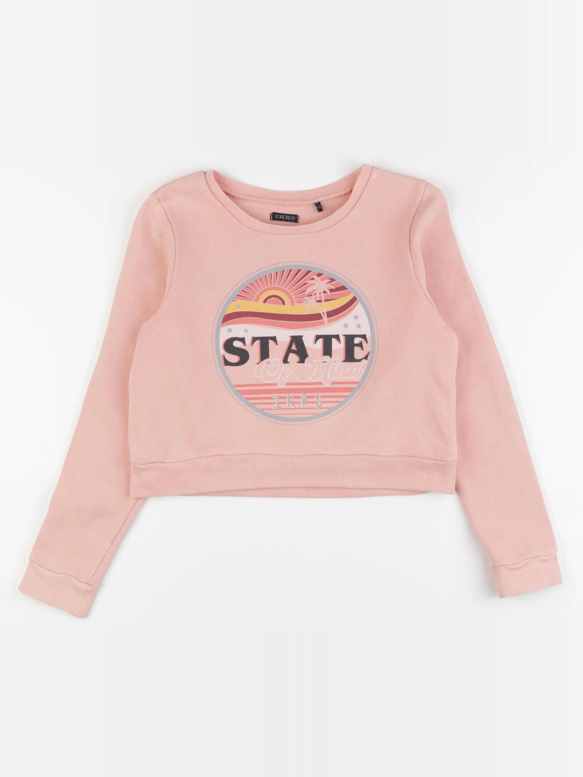 IKKS - sweat orange - 10 ans