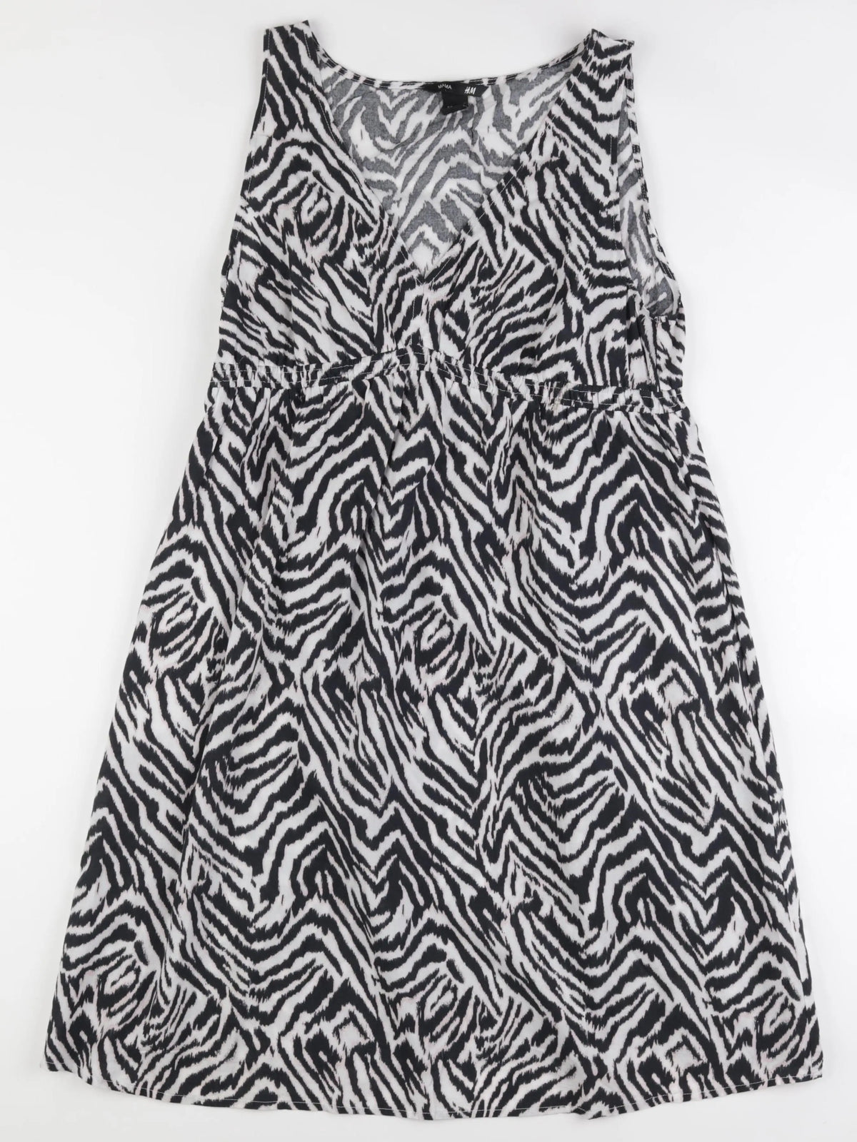 H&M - robe grossesse blanc, noir - 40 à 42