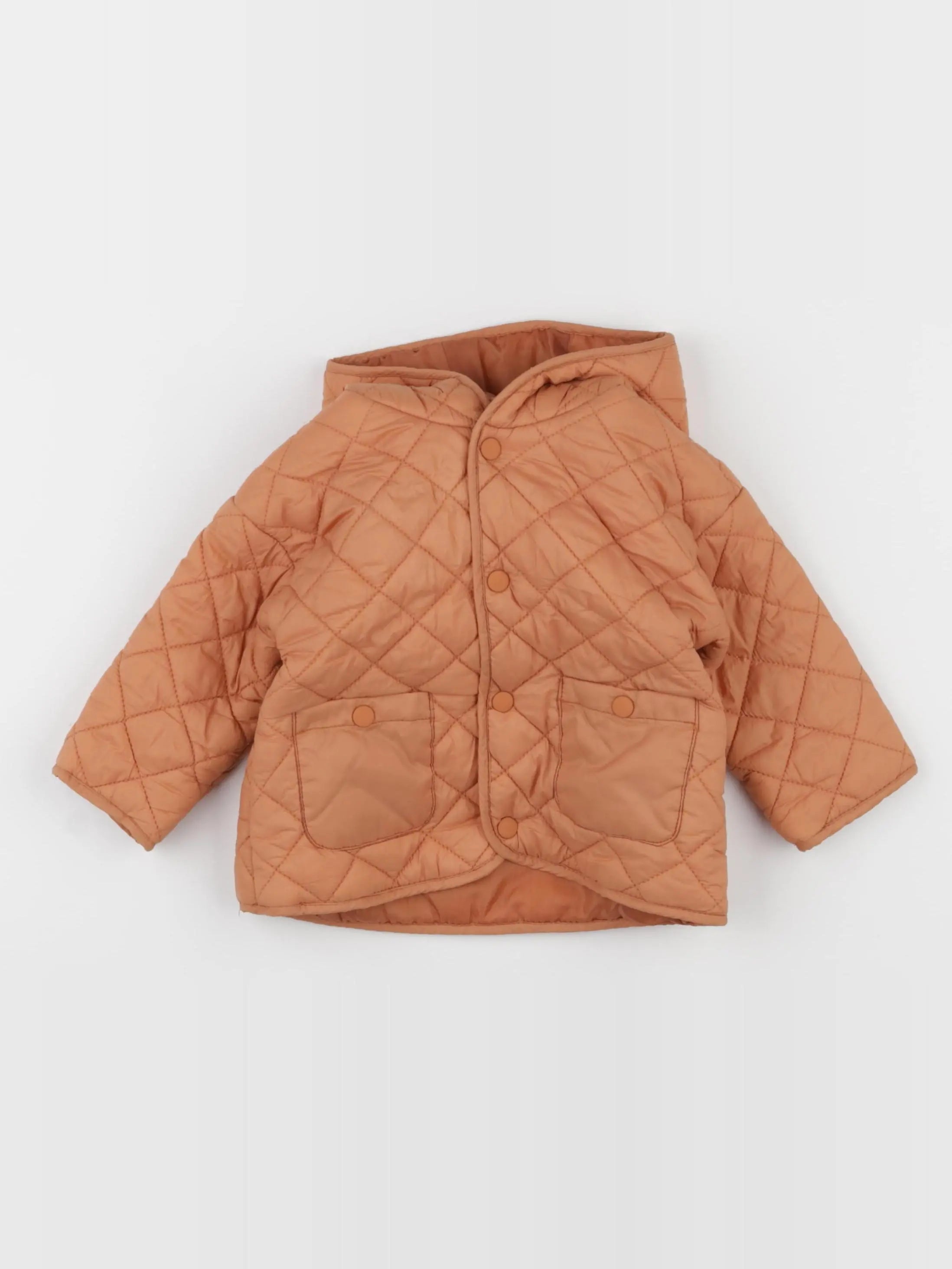 Vertbaudet - doudoune orange - 9 mois