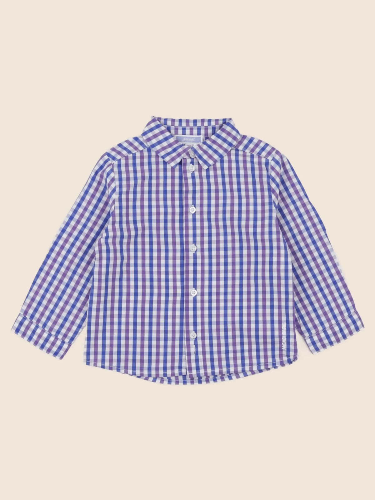 Jacadi - chemise bleu, violet - 24 mois