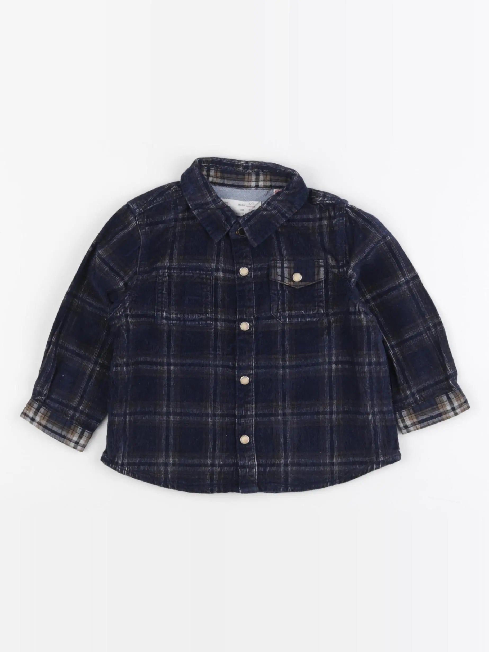 Zara - chemise bleu - 6/9 mois
