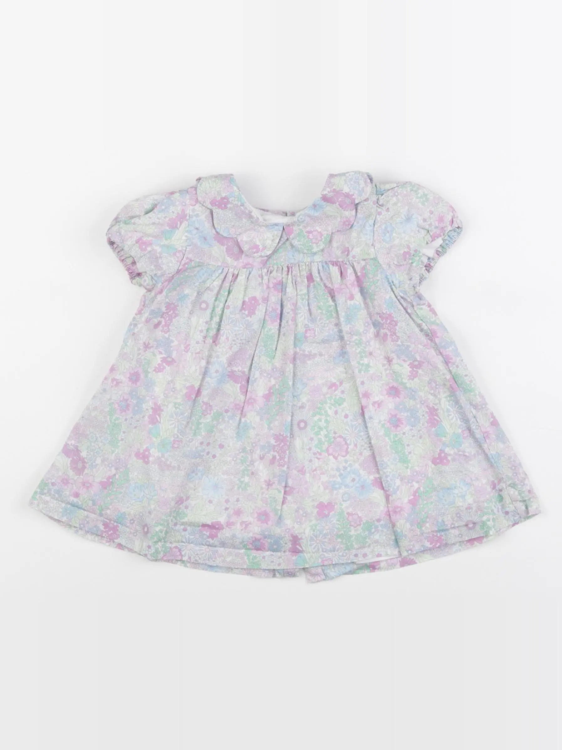 Jacadi - robe liberty violet - 6 mois