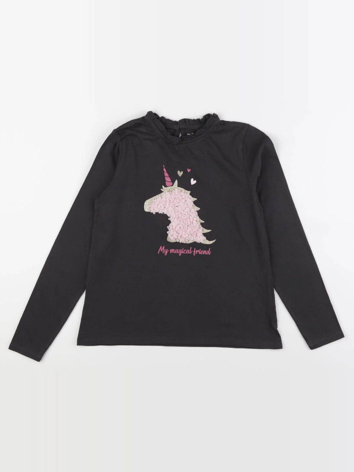 Vertbaudet - tee-shirt gris - 10 ans