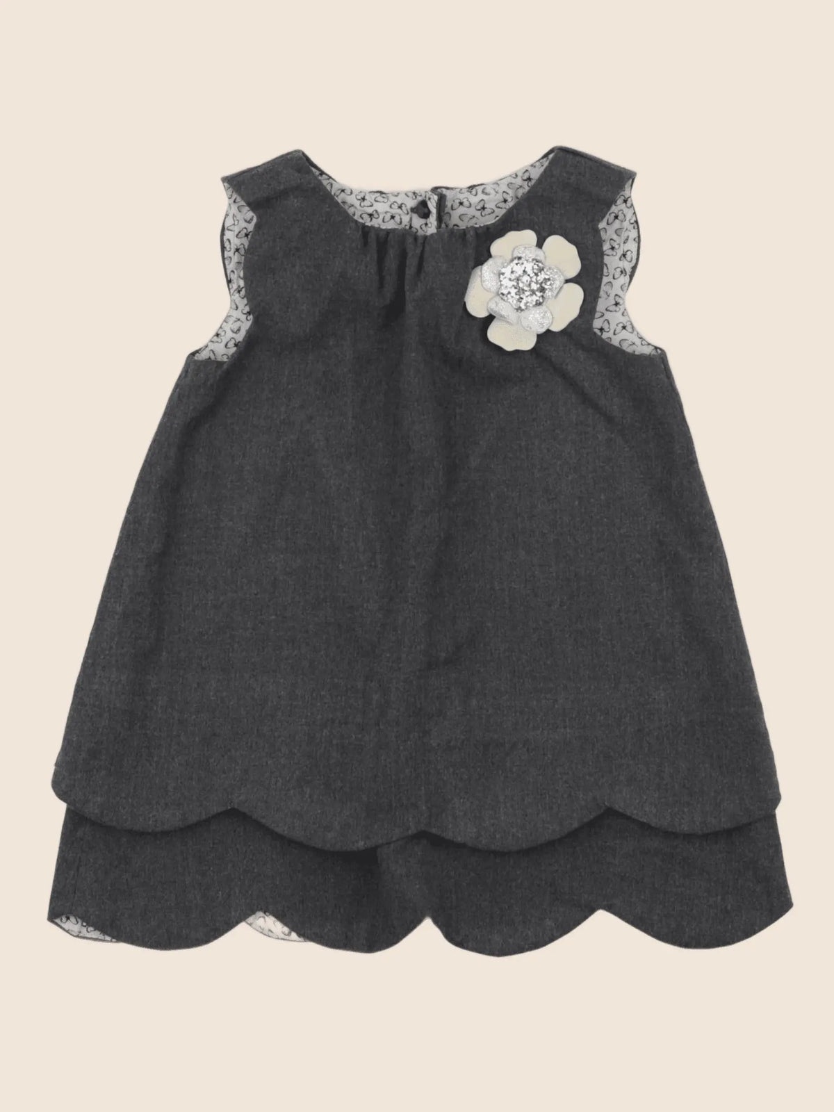 Zara - robe gris - 12/18 mois