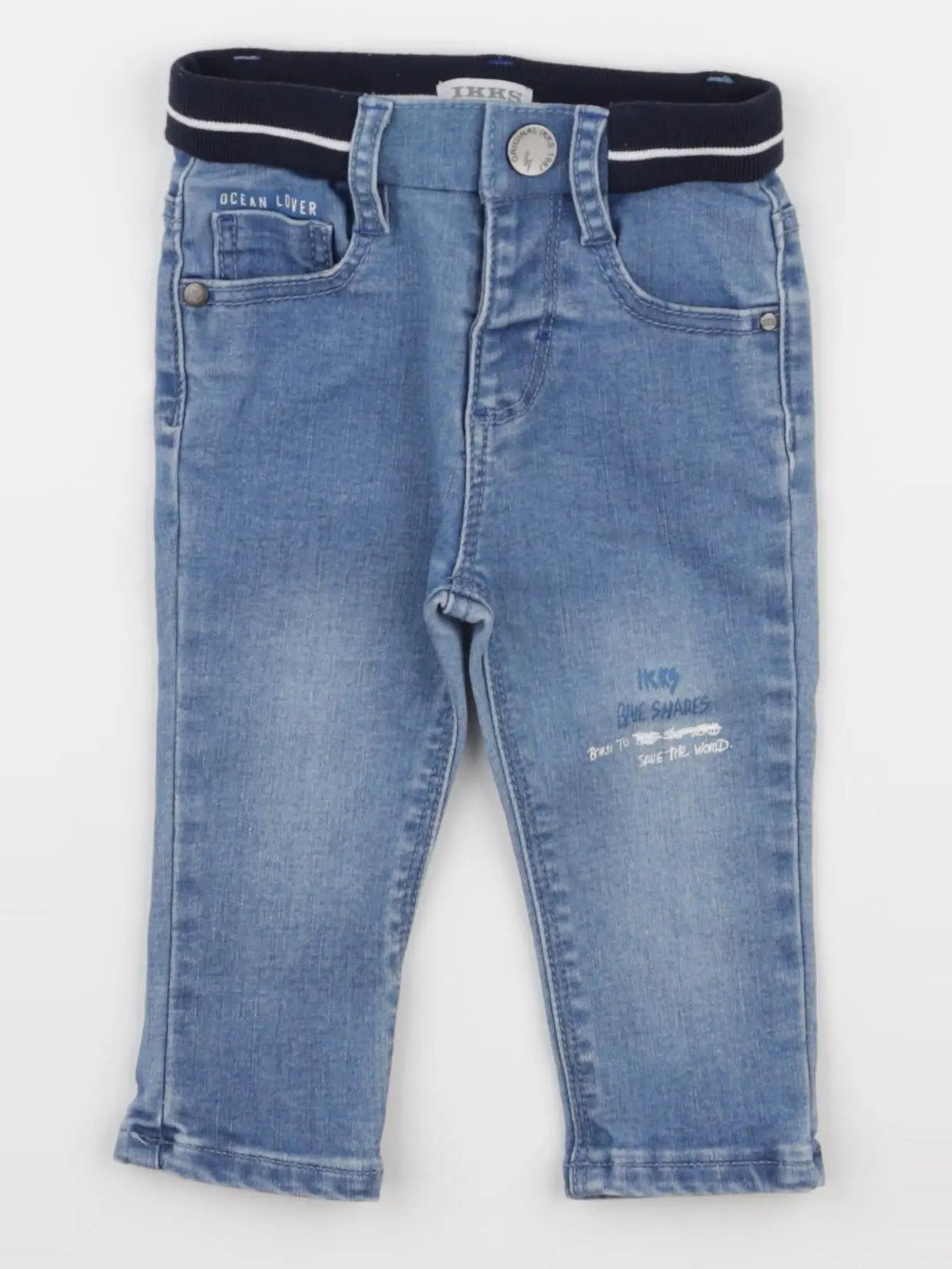 IKKS - jean bleu - 6 mois