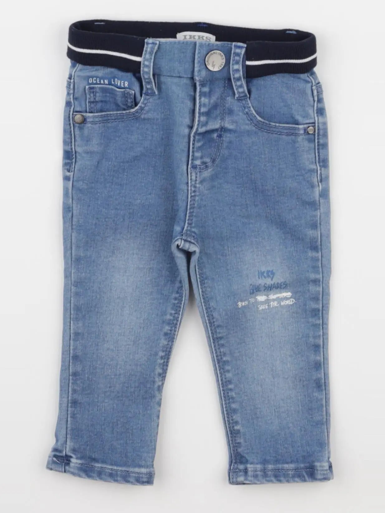 IKKS - jean bleu - 6 mois