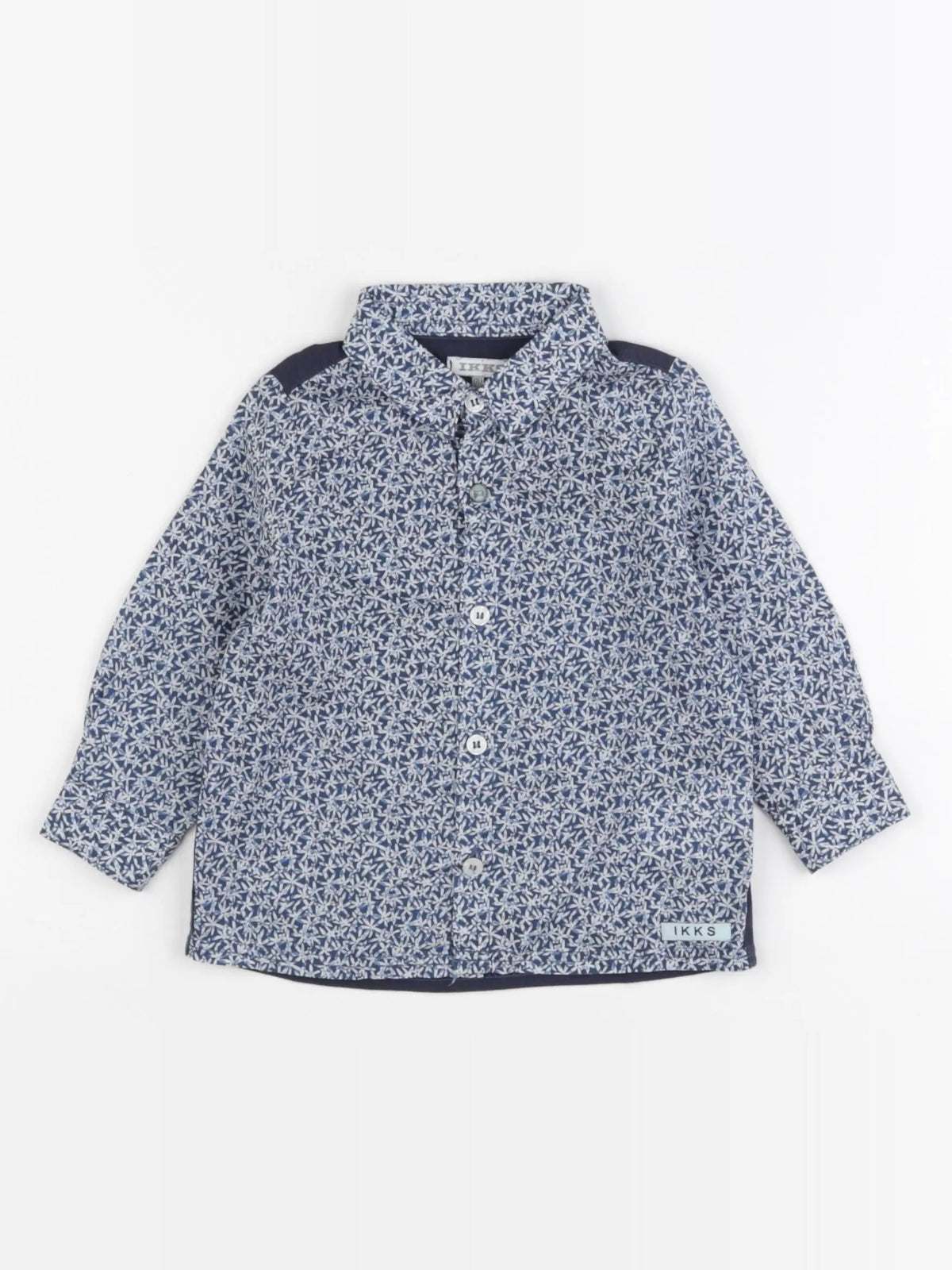 IKKS - chemise bleu - 12 mois