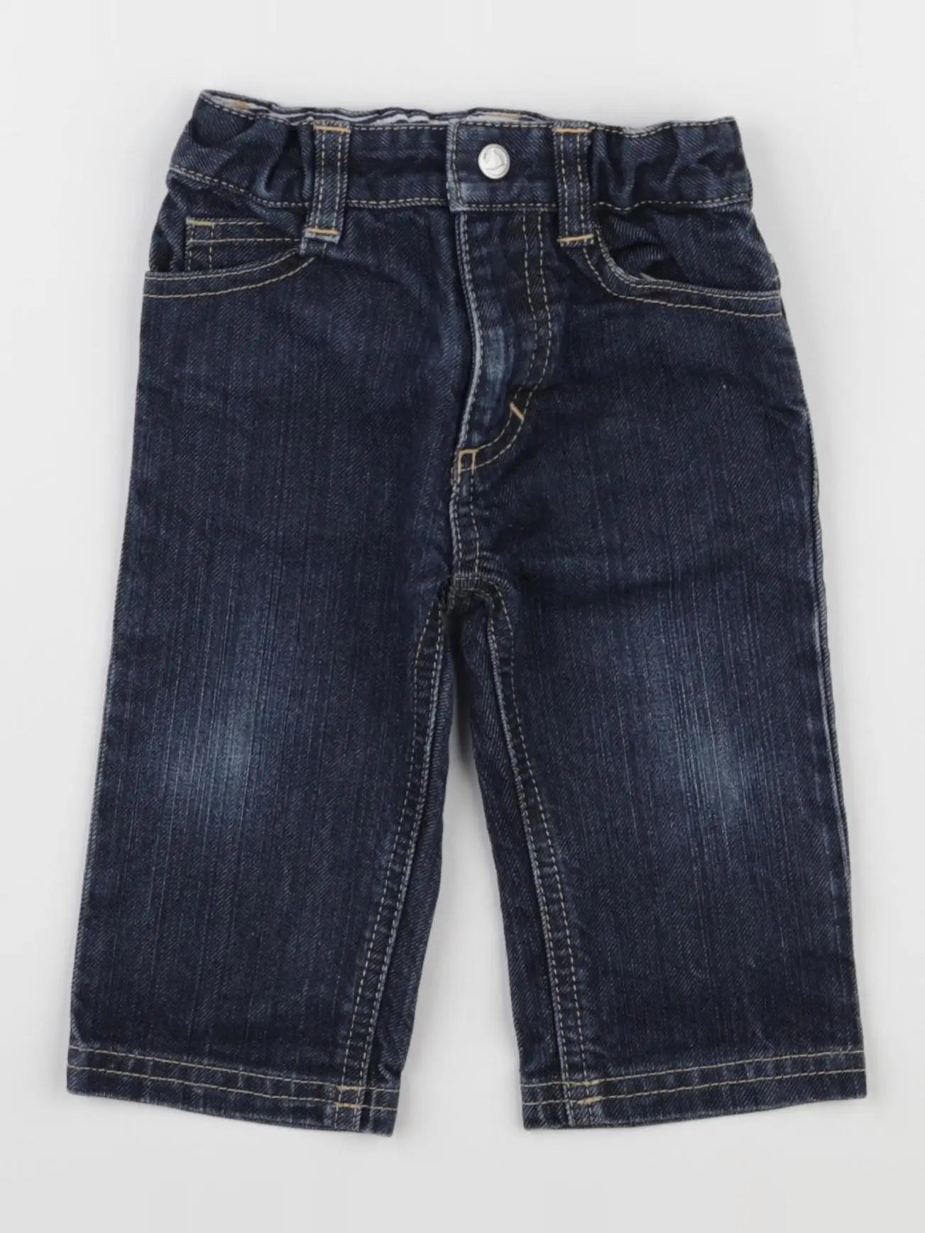 Petit Bateau - jean bleu - 6 mois