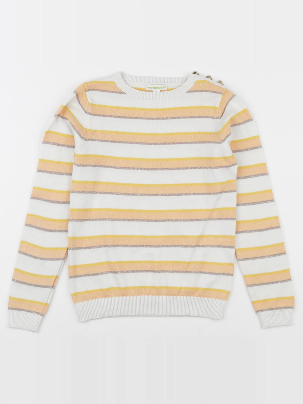 Vertbaudet - pull jaune - 8 ans