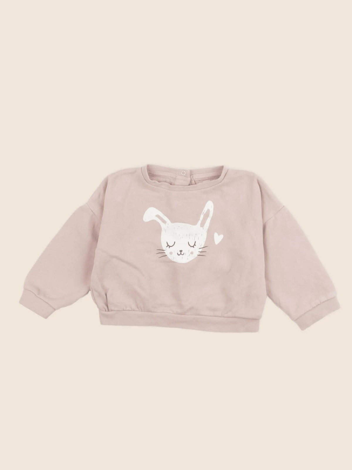 Vertbaudet - sweat rose - 12 mois