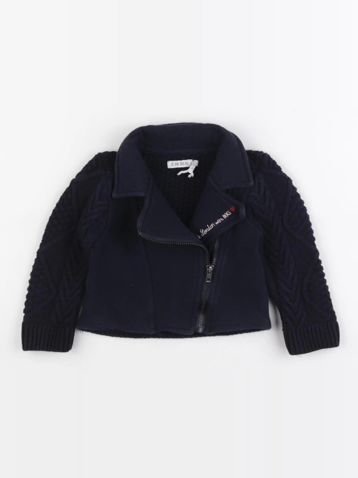 IKKS - veste bleu - 12 mois
