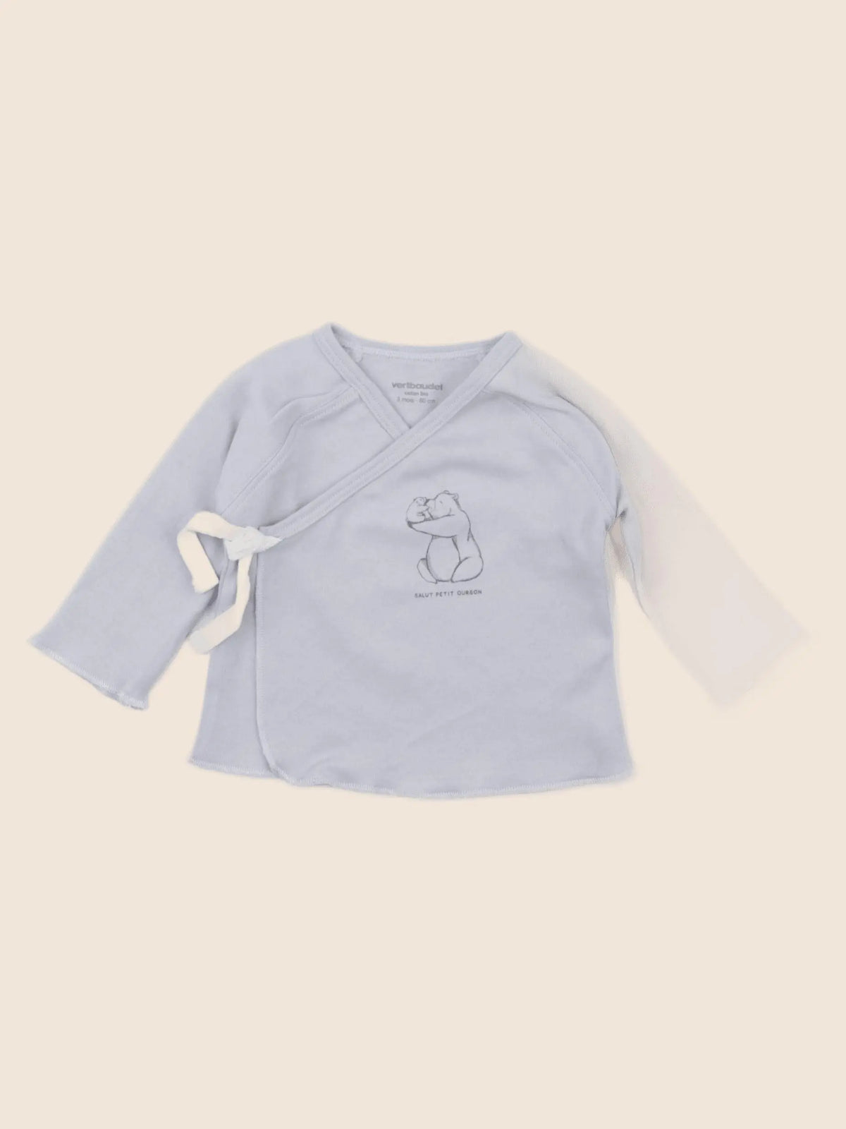Vertbaudet - tee-shirt gris - 3 mois