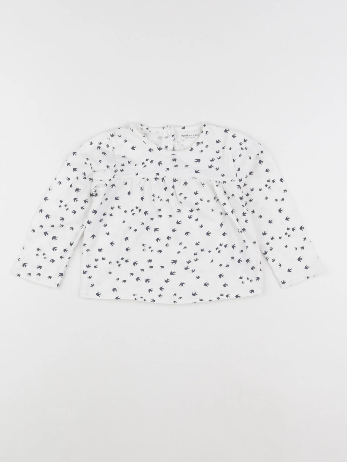Vertbaudet - tee-shirt blanc - 2 ans