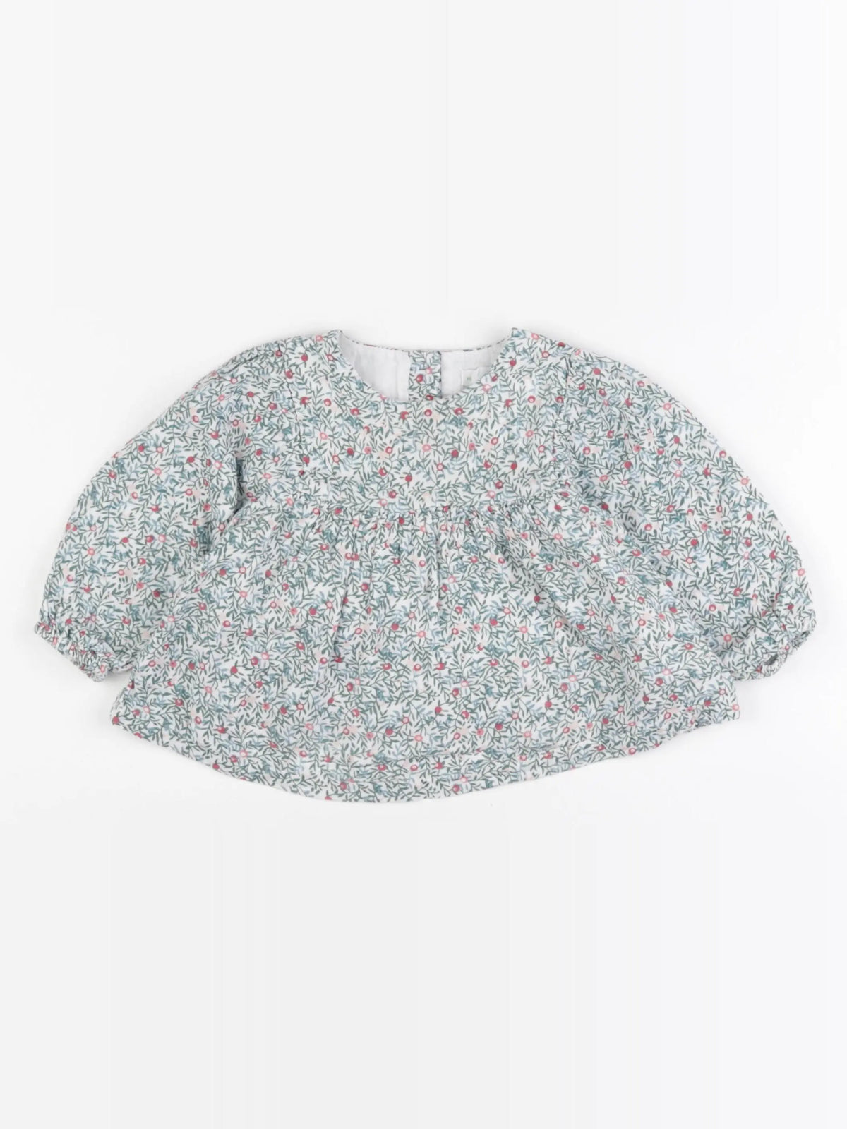 Vertbaudet - blouse vert - 18 mois