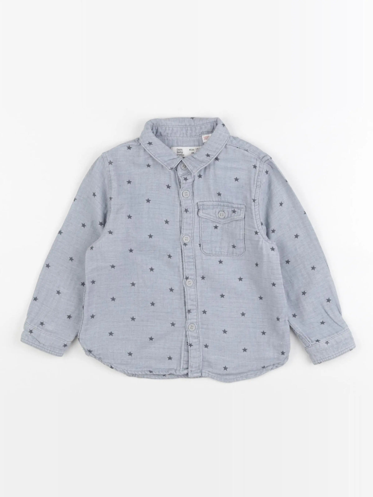 Zara - chemise bleu - 18/24 mois