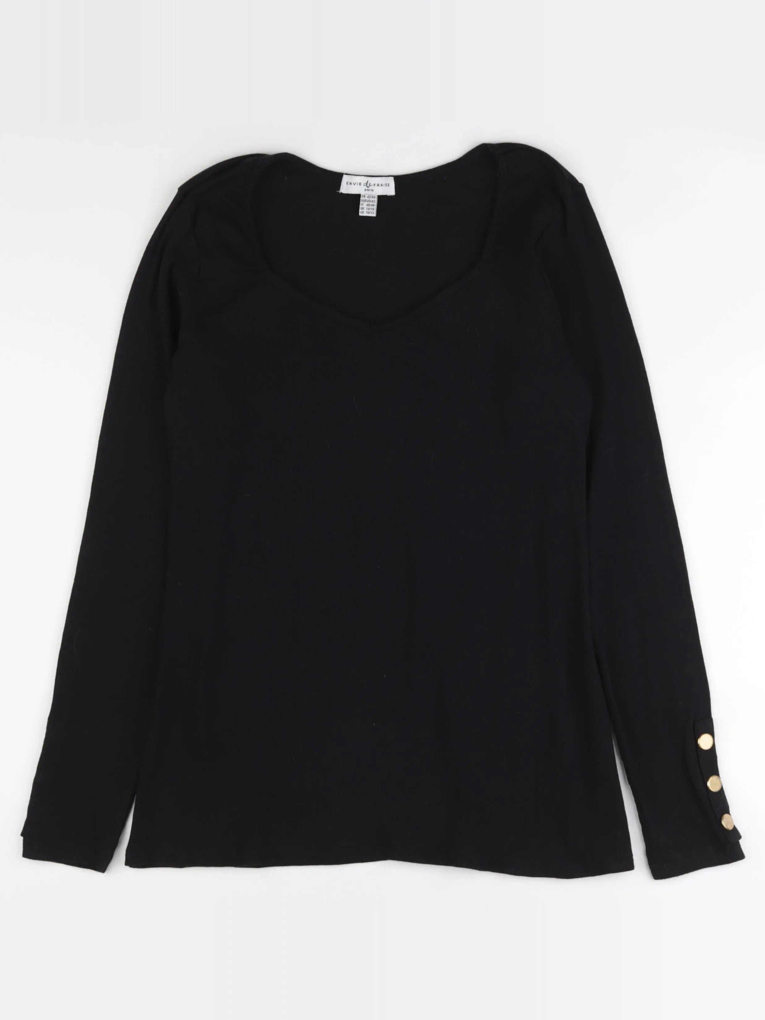Envie de fraise - tee-shirt grossesse noir - 42 à 44