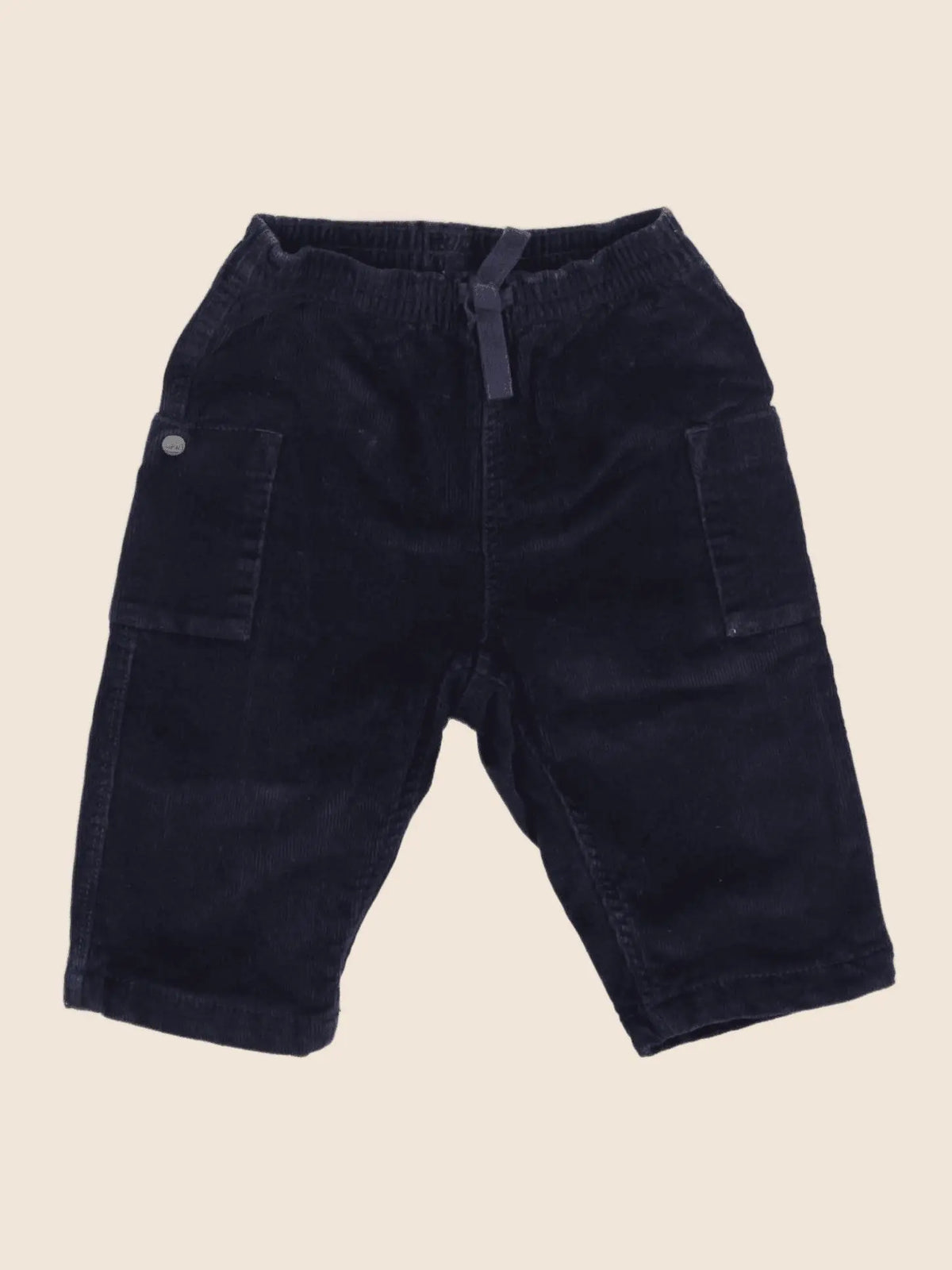 Petit Bateau - pantalon bleu - 6 mois
