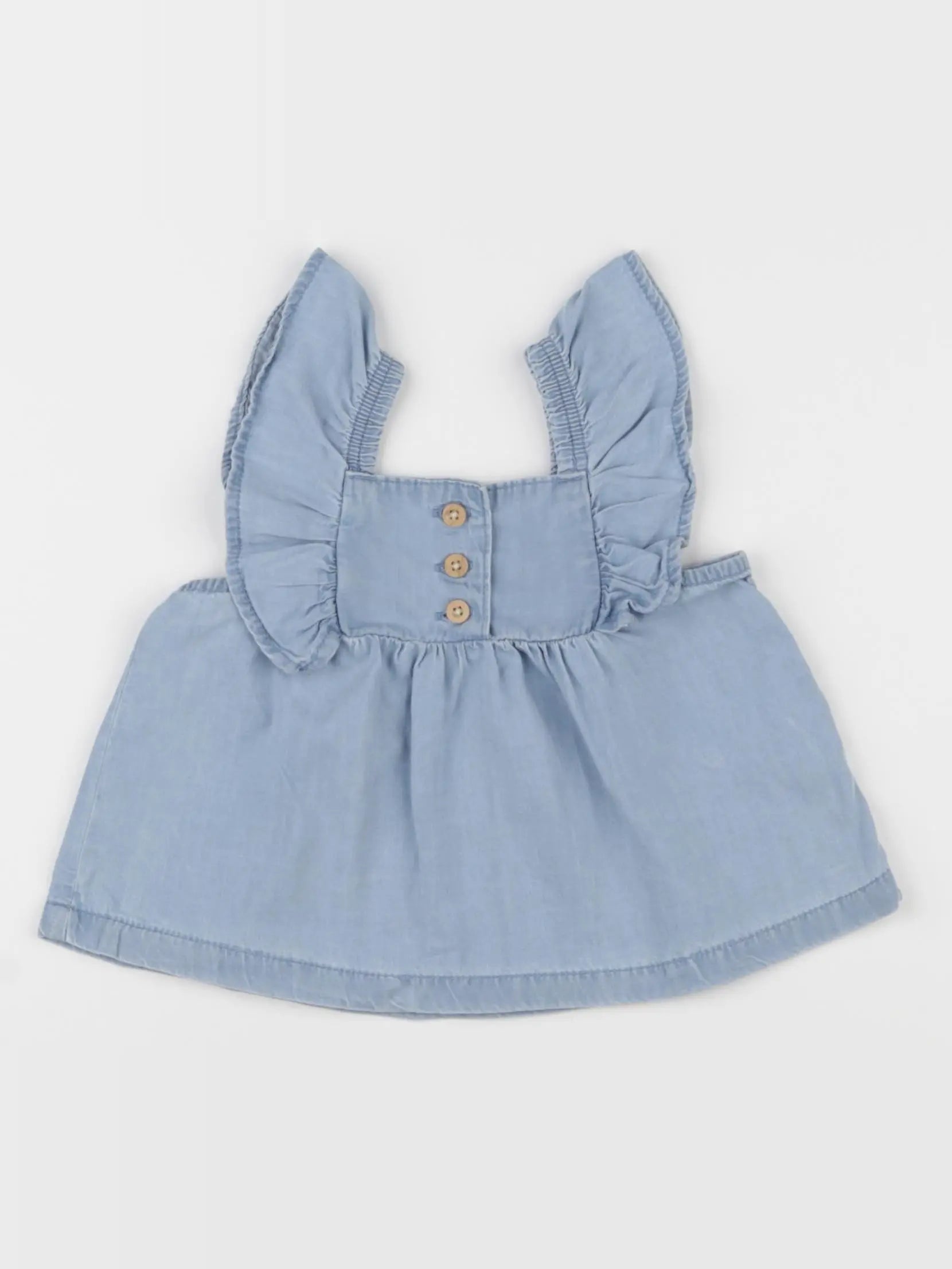 Vertbaudet - blouse bleu - 6 mois