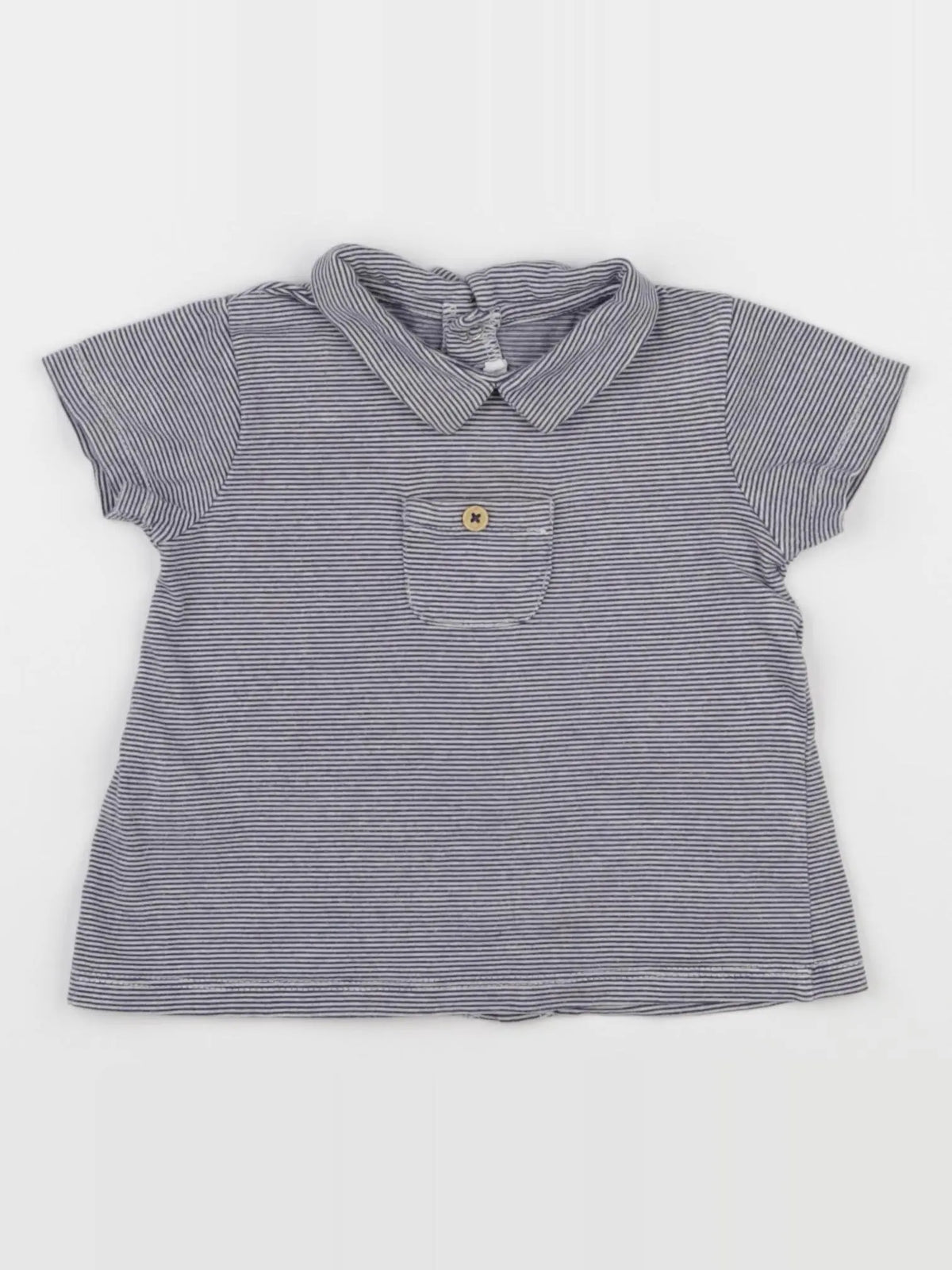 Boutchou - tee-shirt bleu - 9 mois