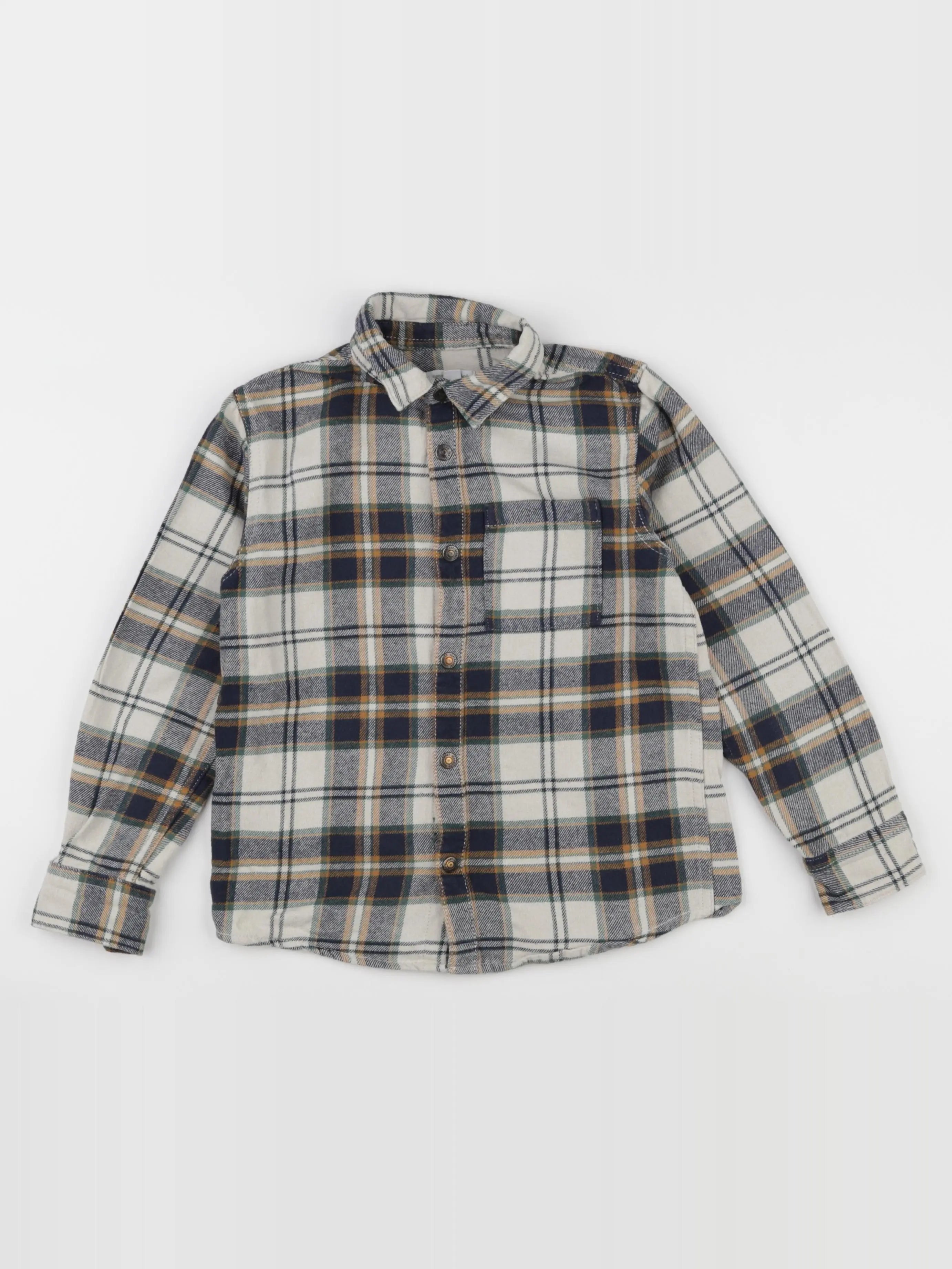 Vertbaudet - chemise multicolore - 8 ans
