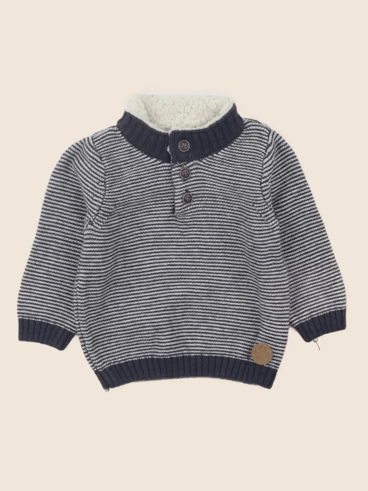 Tape à l'oeil - pull bleu - 6 mois