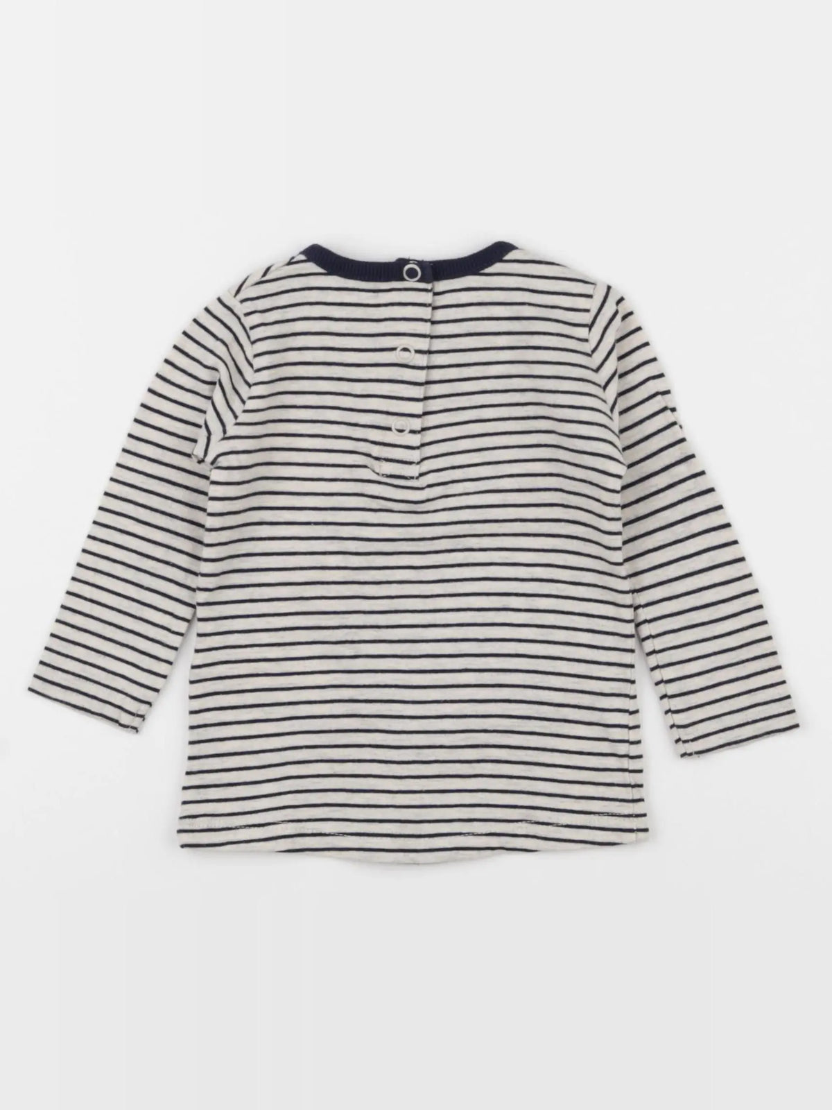 La Redoute - tee-shirt bleu, gris - 6 mois