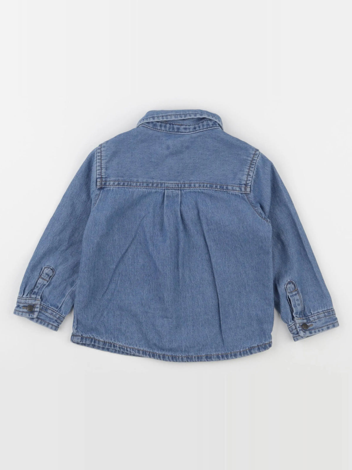 Vertbaudet - chemise bleu - 24 mois