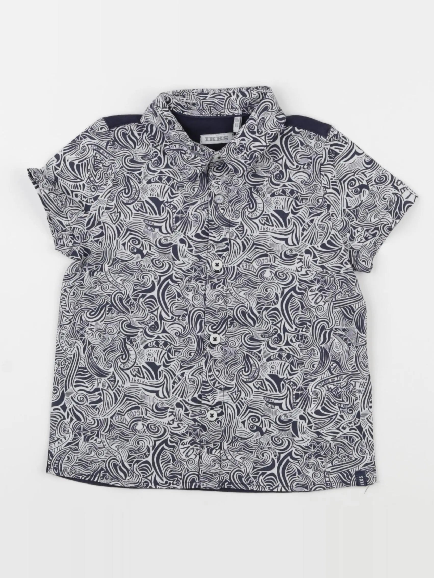 IKKS - chemise bleu - 18 mois