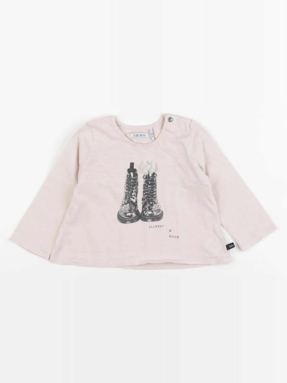 IKKS - tee-shirt rose - 12 mois