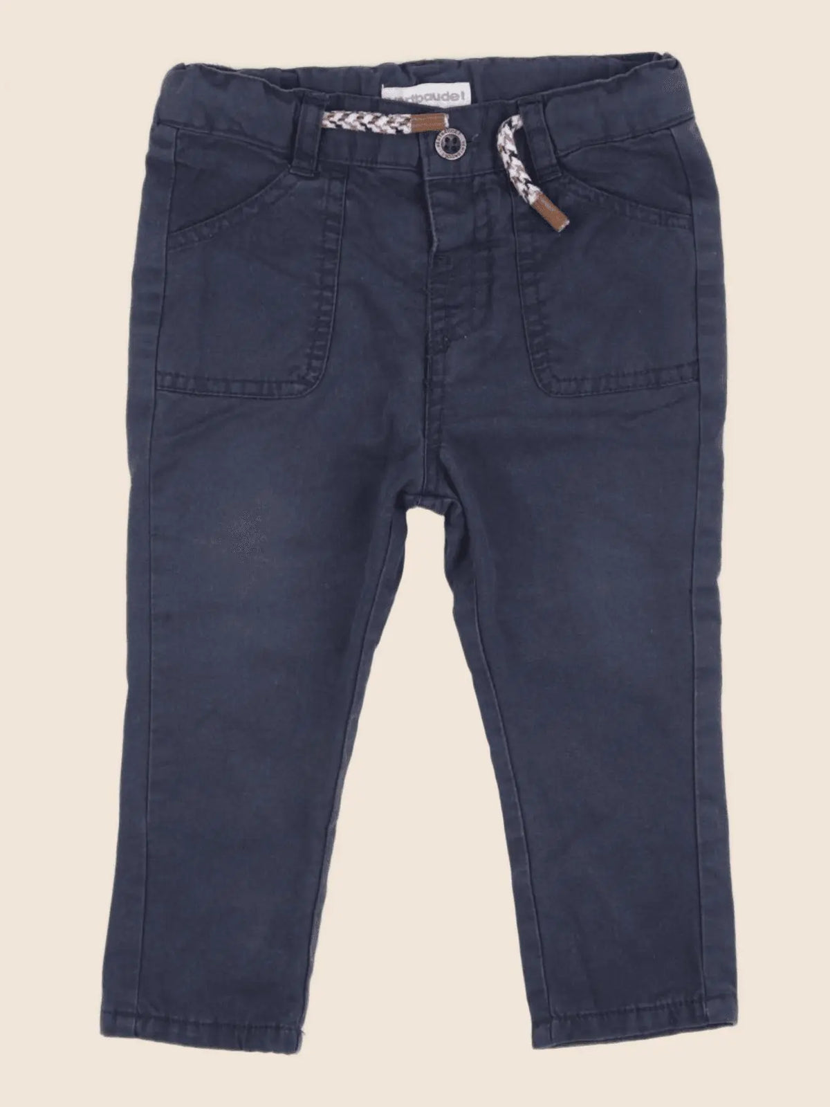 Vertbaudet - pantalon bleu - 9 mois