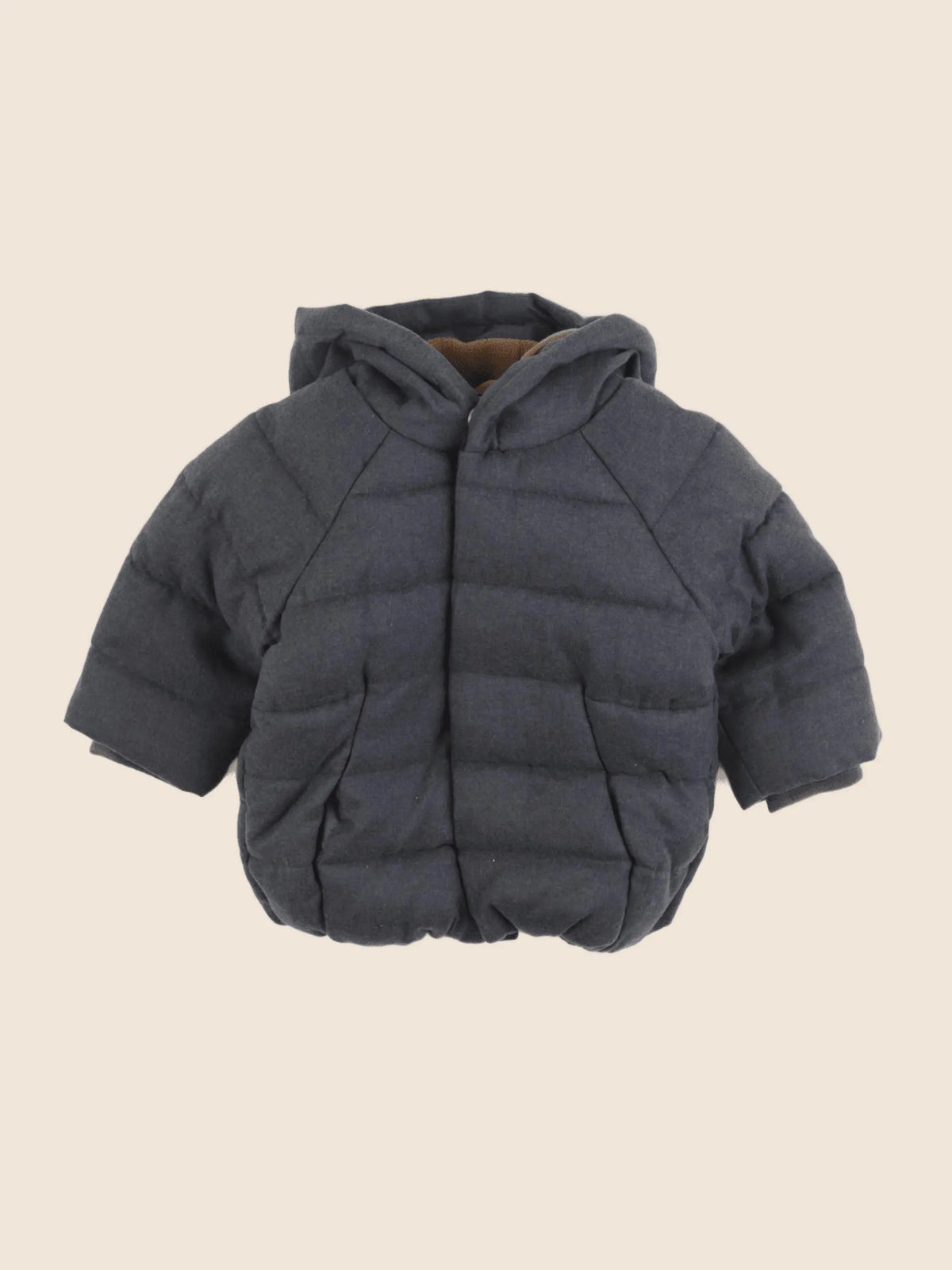 Vertbaudet - doudoune gris - 9 mois