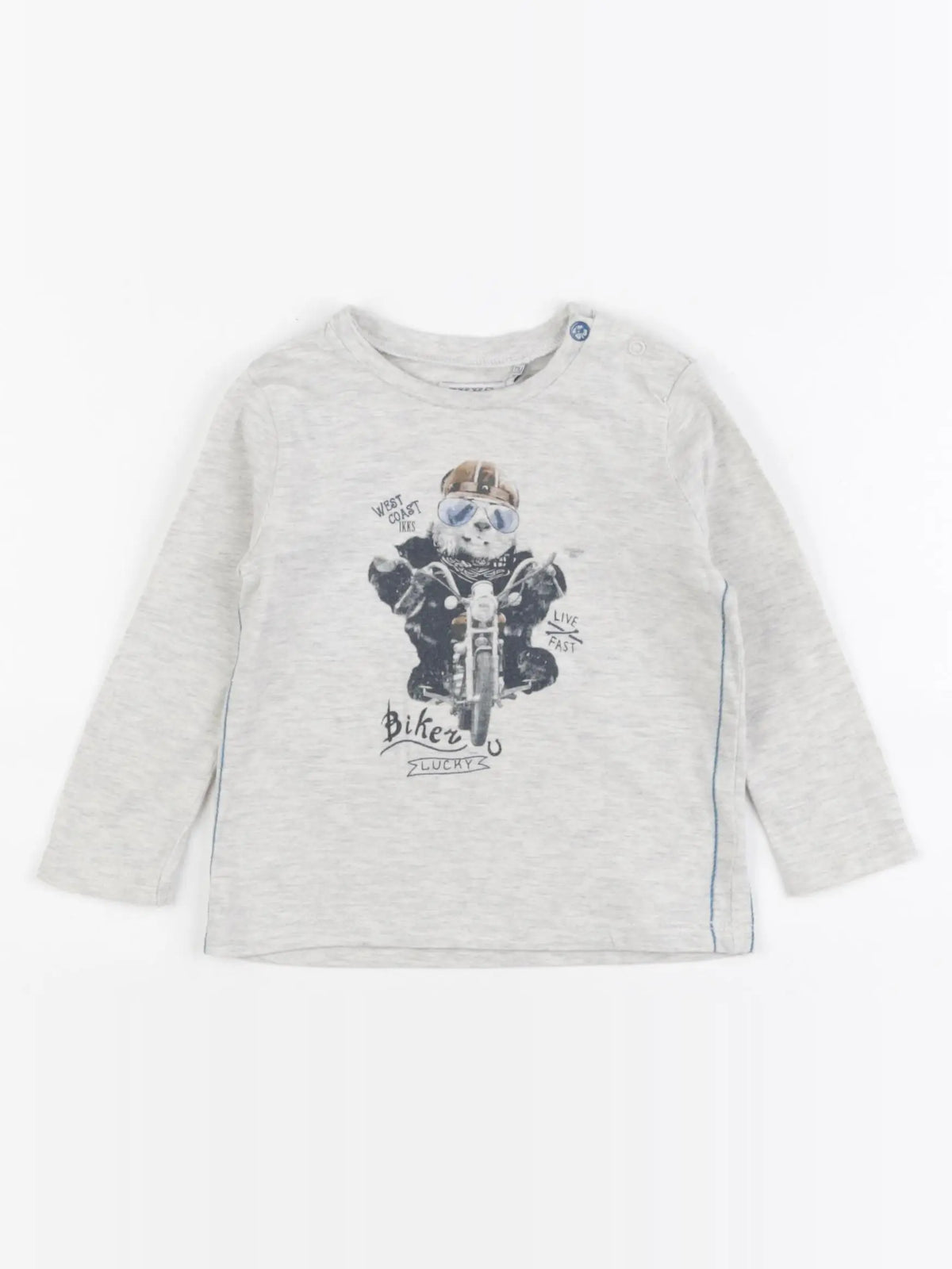 IKKS - tee-shirt gris - 12 mois