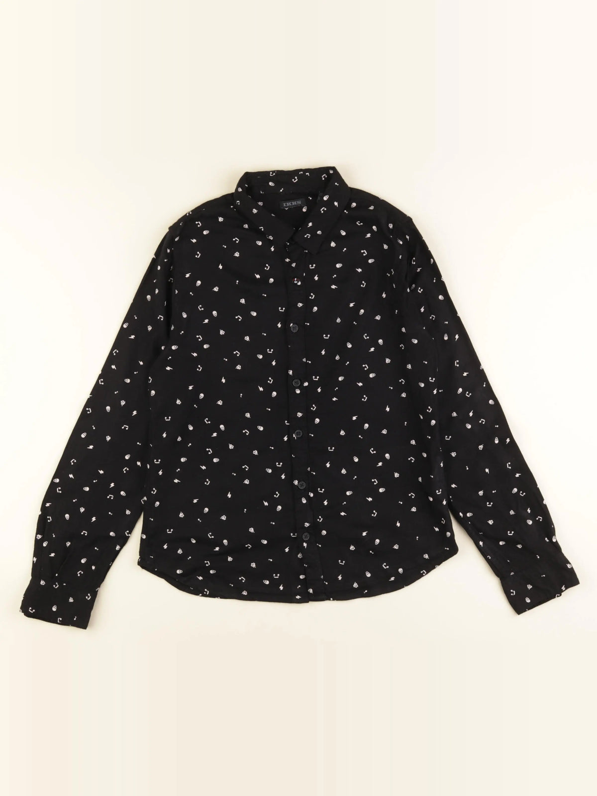 IKKS - chemise noir - 10 ans