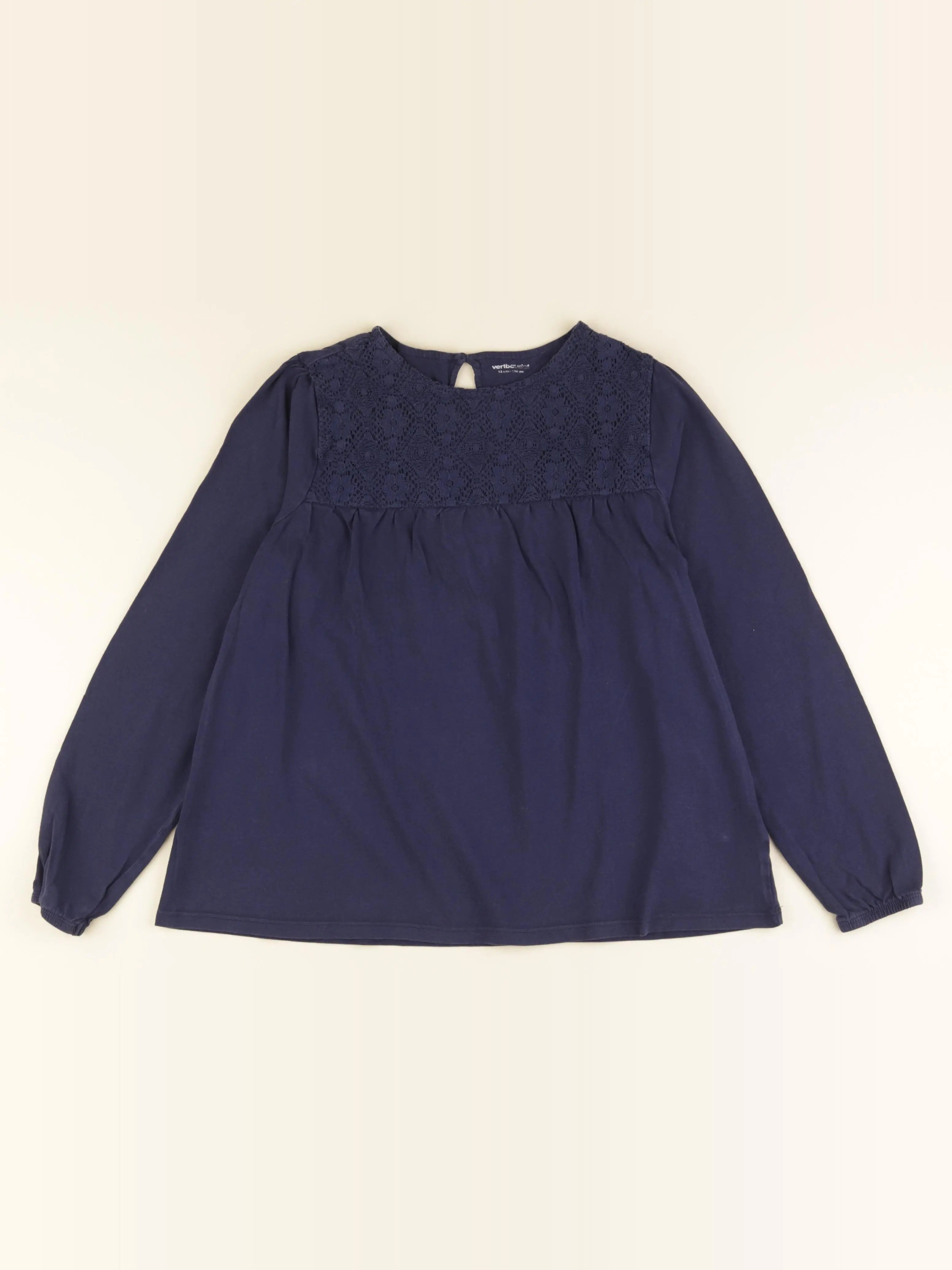 Vertbaudet - tee-shirt bleu - 12 ans