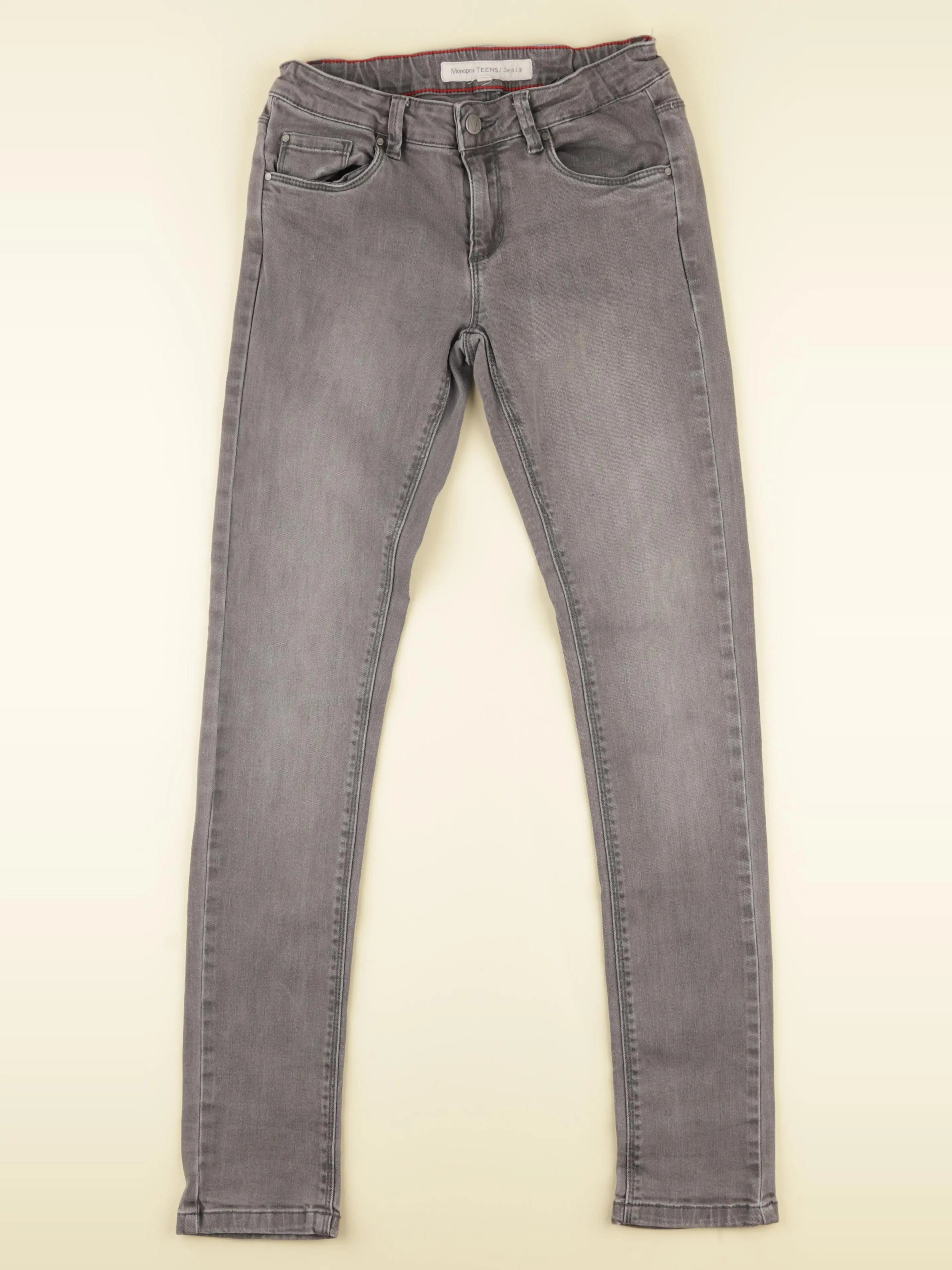 Monoprix - jean gris - 12 ans