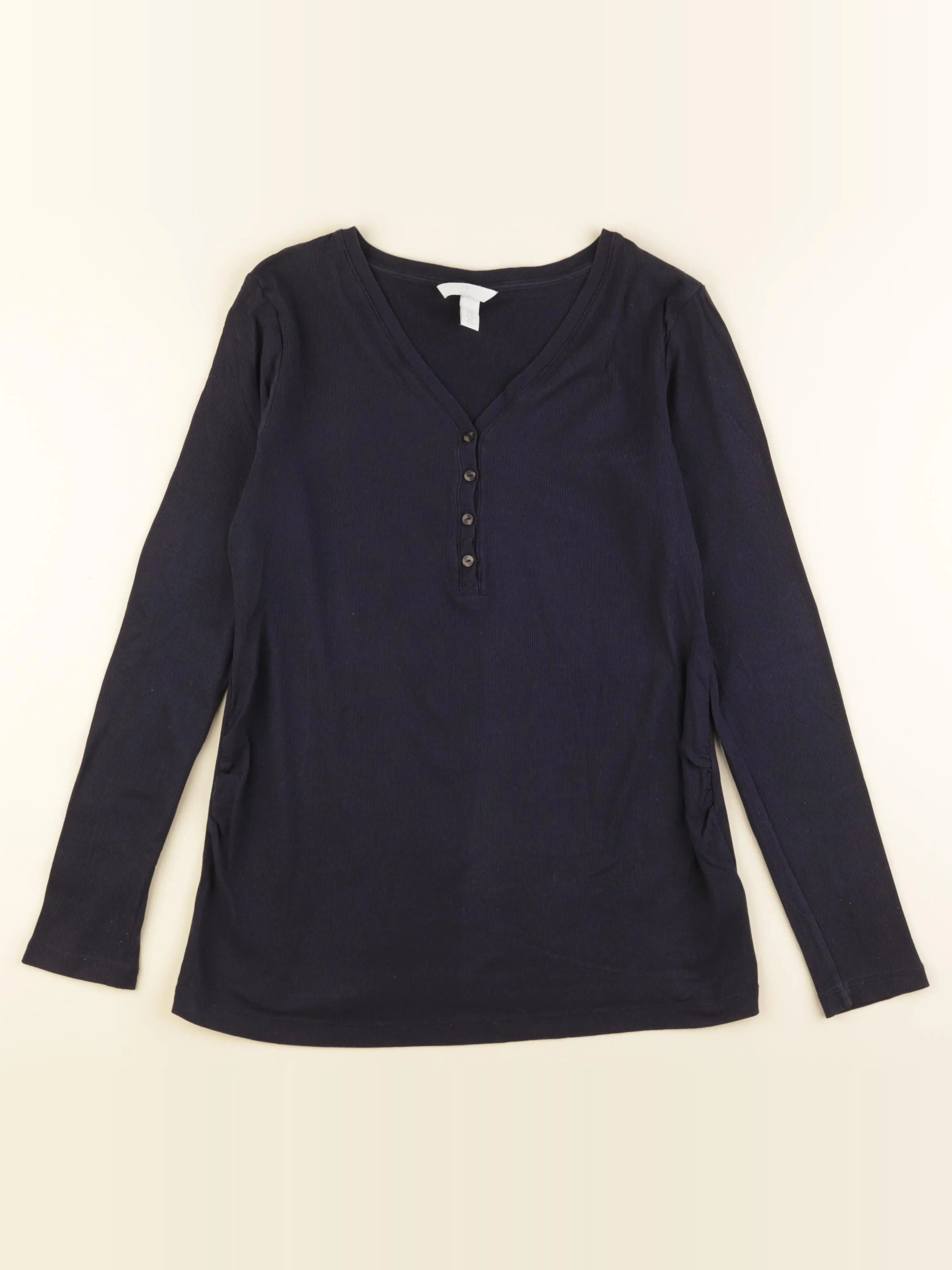 H&M - tee-shirt grossesse, allaitement bleu - xl