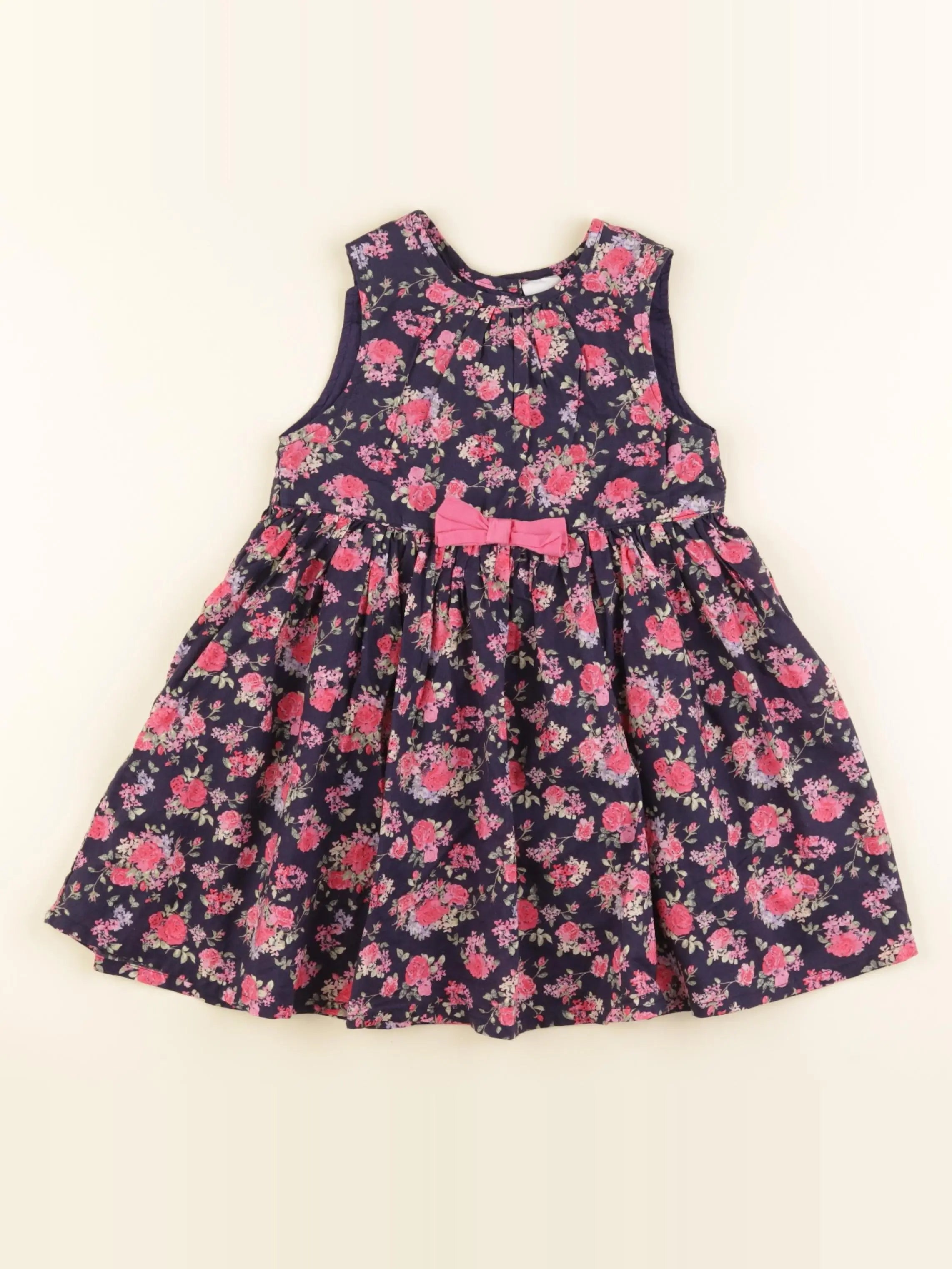 H&M - robe bleu, rose - 18/24 mois
