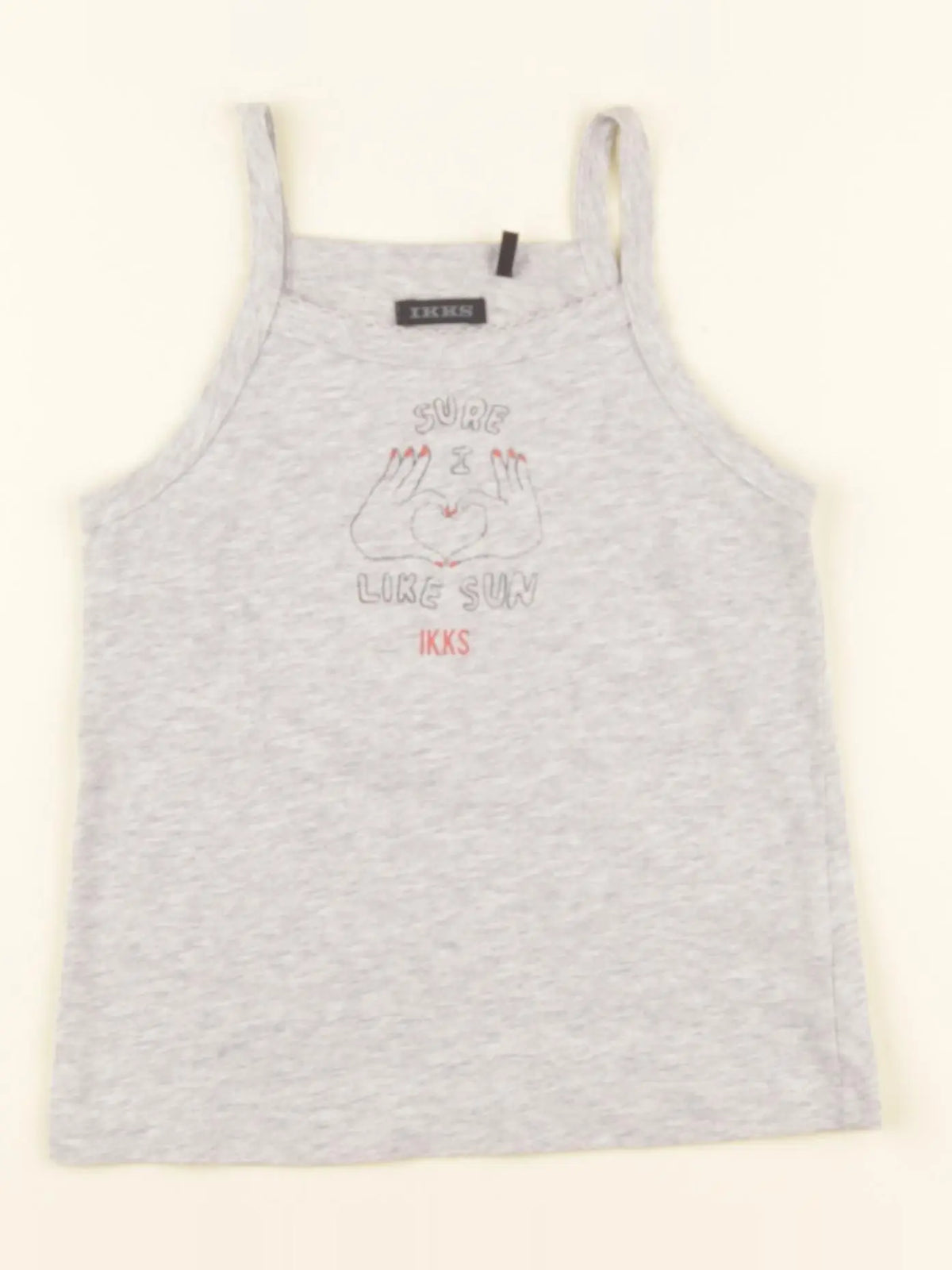 IKKS - débardeur gris - 4 ans