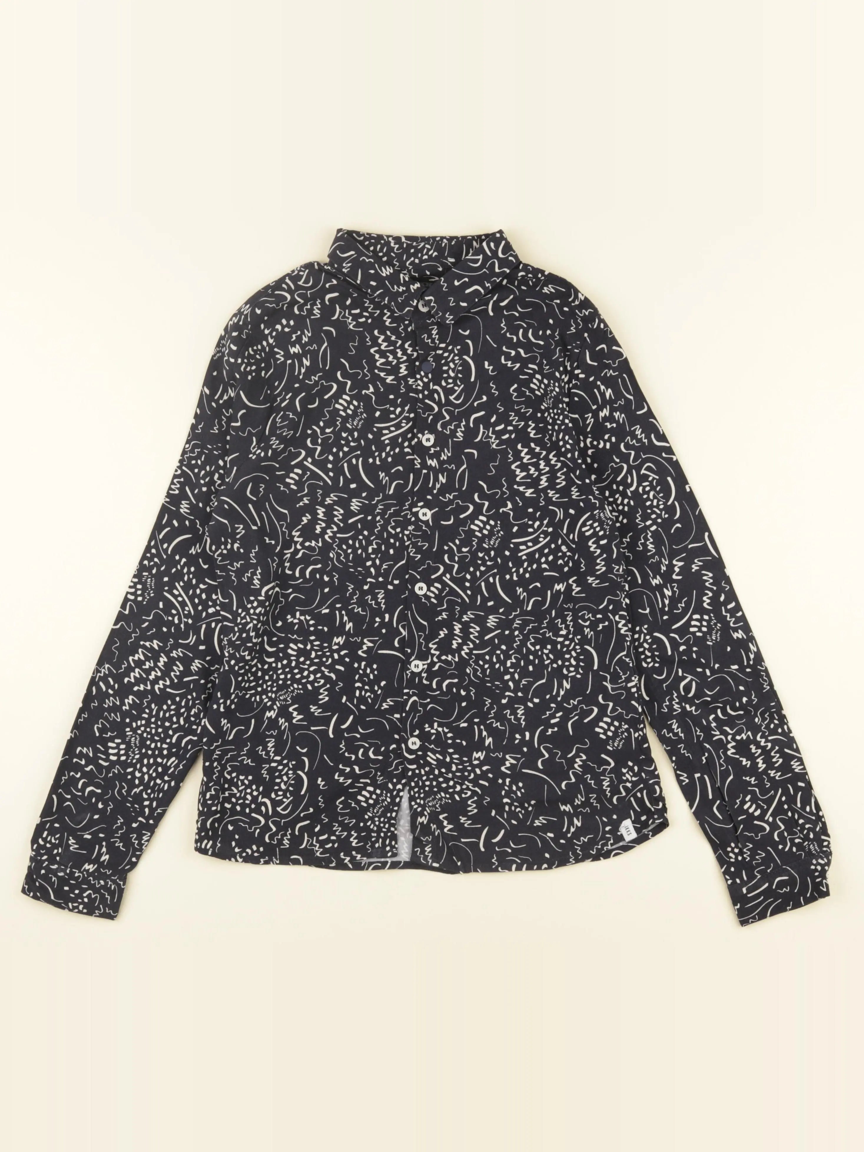 IKKS - chemise noir - 10 ans