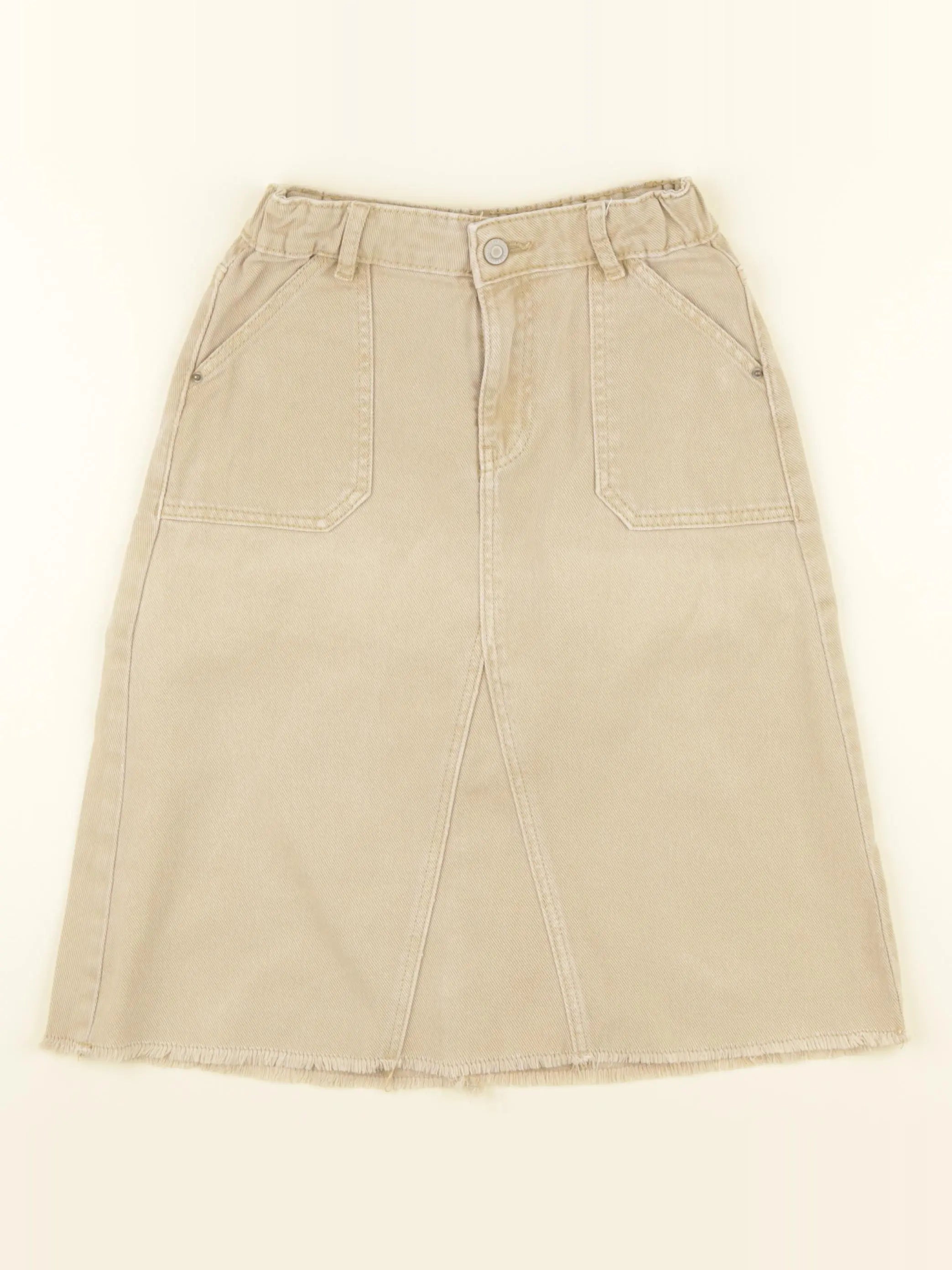 Vertbaudet - jupe beige - 8 ans