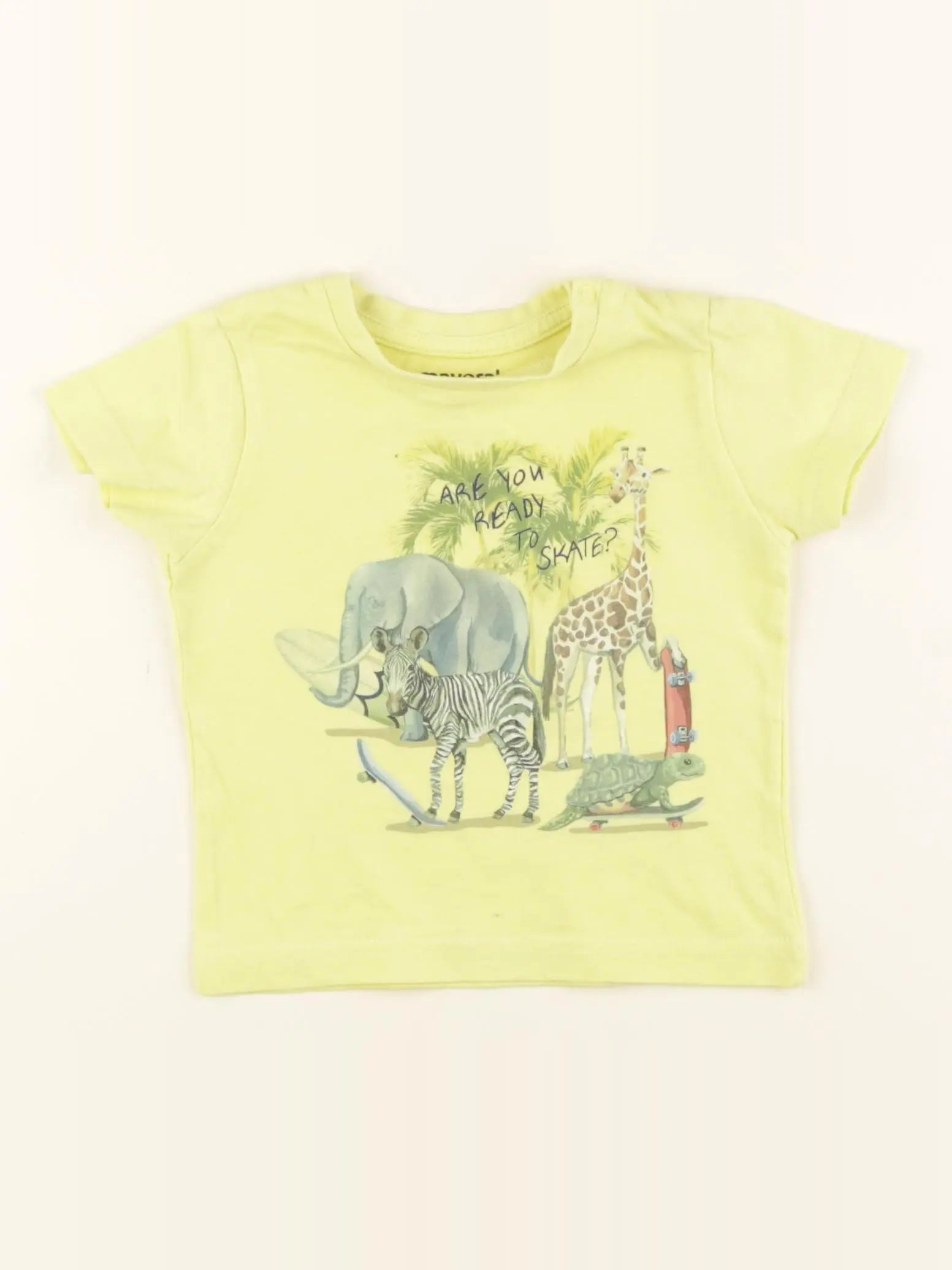 Mayoral - tee-shirt jaune - 6 mois