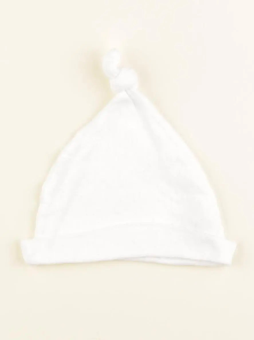 Vertbaudet - bonnet blanc - 12/18 mois