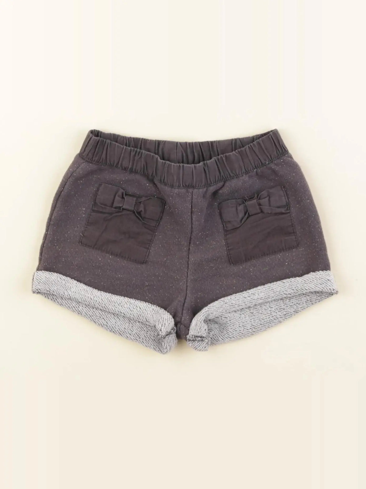 Vertbaudet - short gris, or - 2 ans