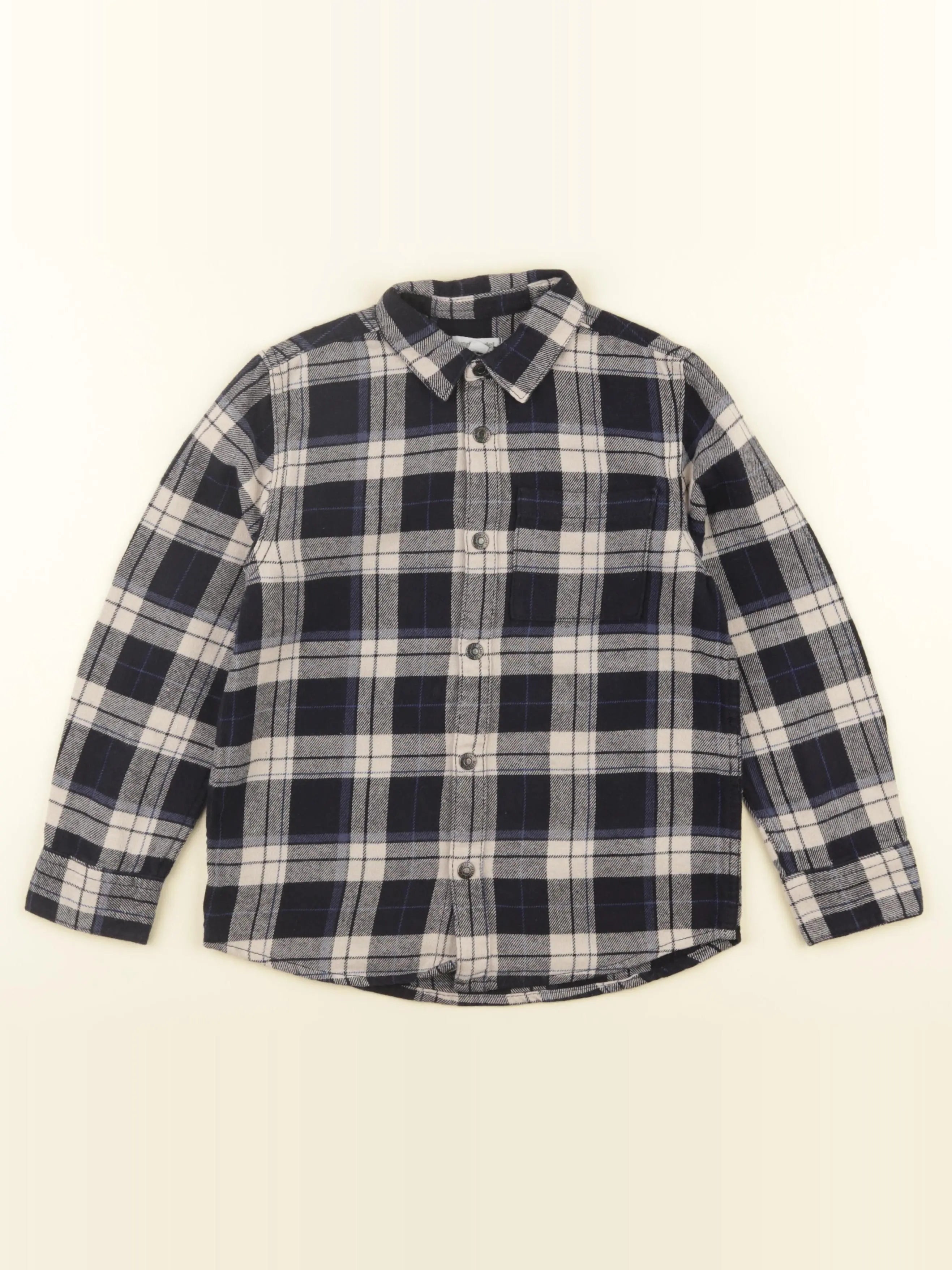 Vertbaudet - chemise bleu - 8 ans