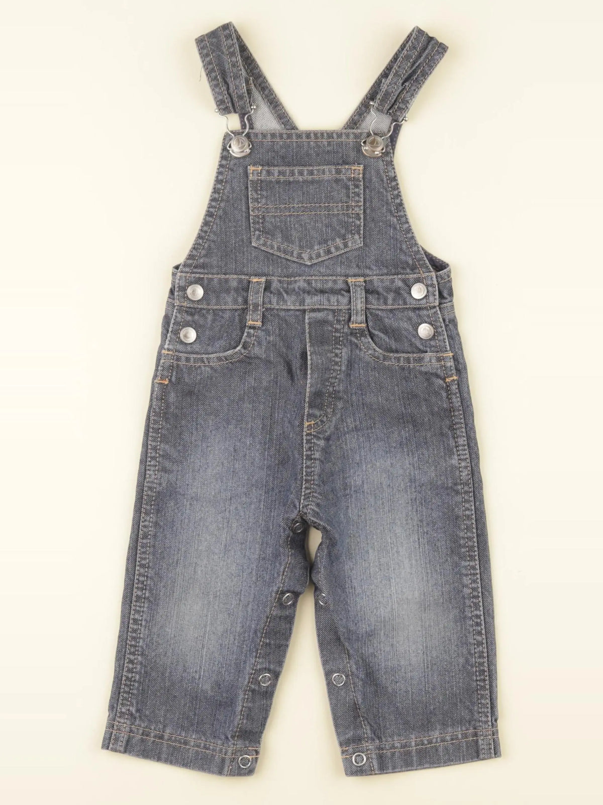 Petit Bateau - salopette bleu - 6 mois