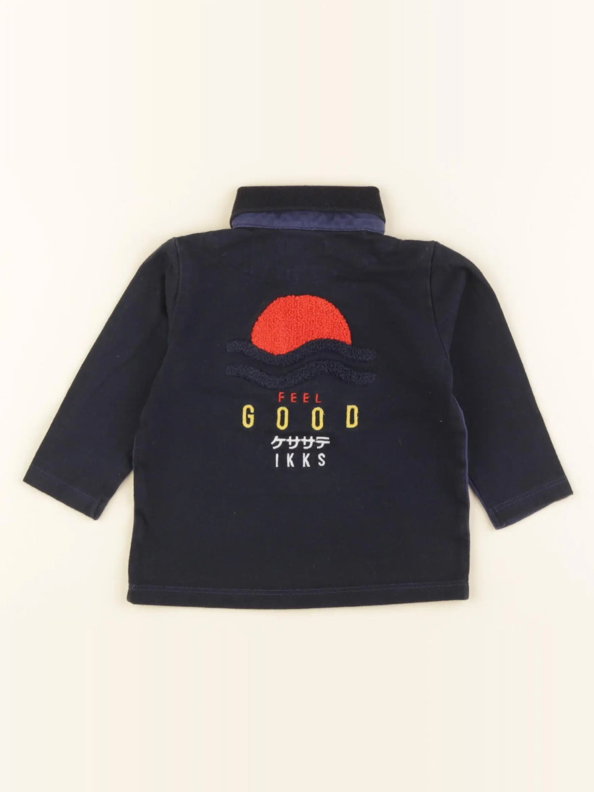 IKKS - polo bleu - 6 mois
