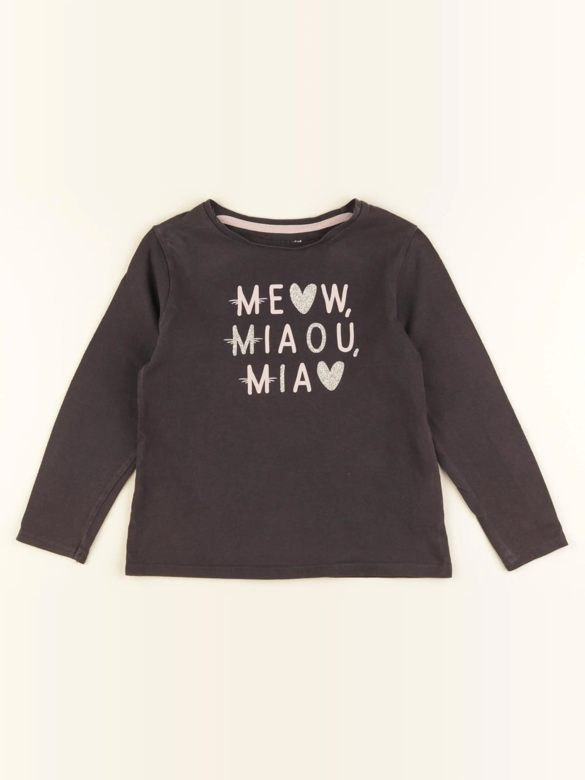 Vertbaudet - tee-shirt marron - 6 ans